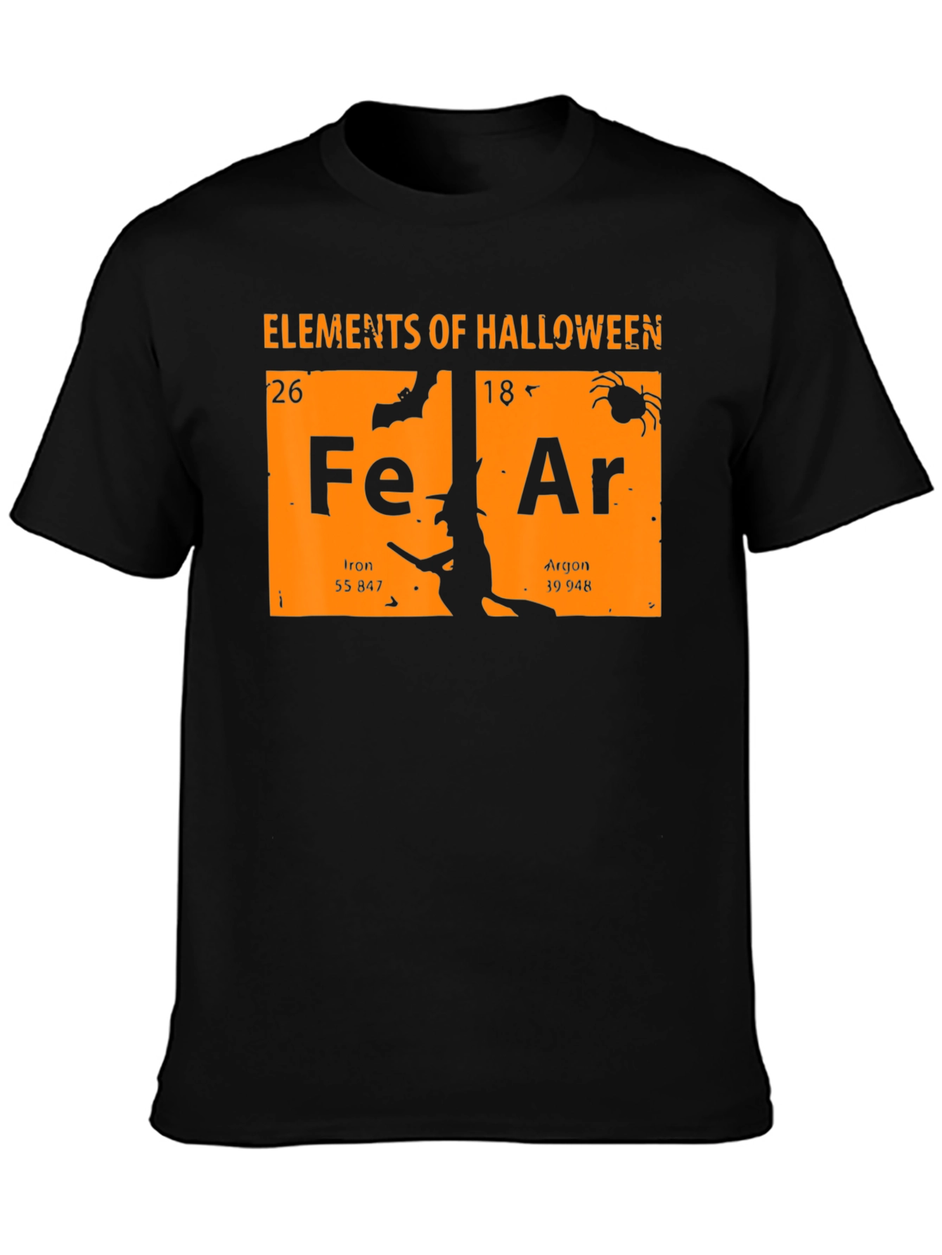 Elements of Halloween T-Shirt: Fear Periodic Table Design