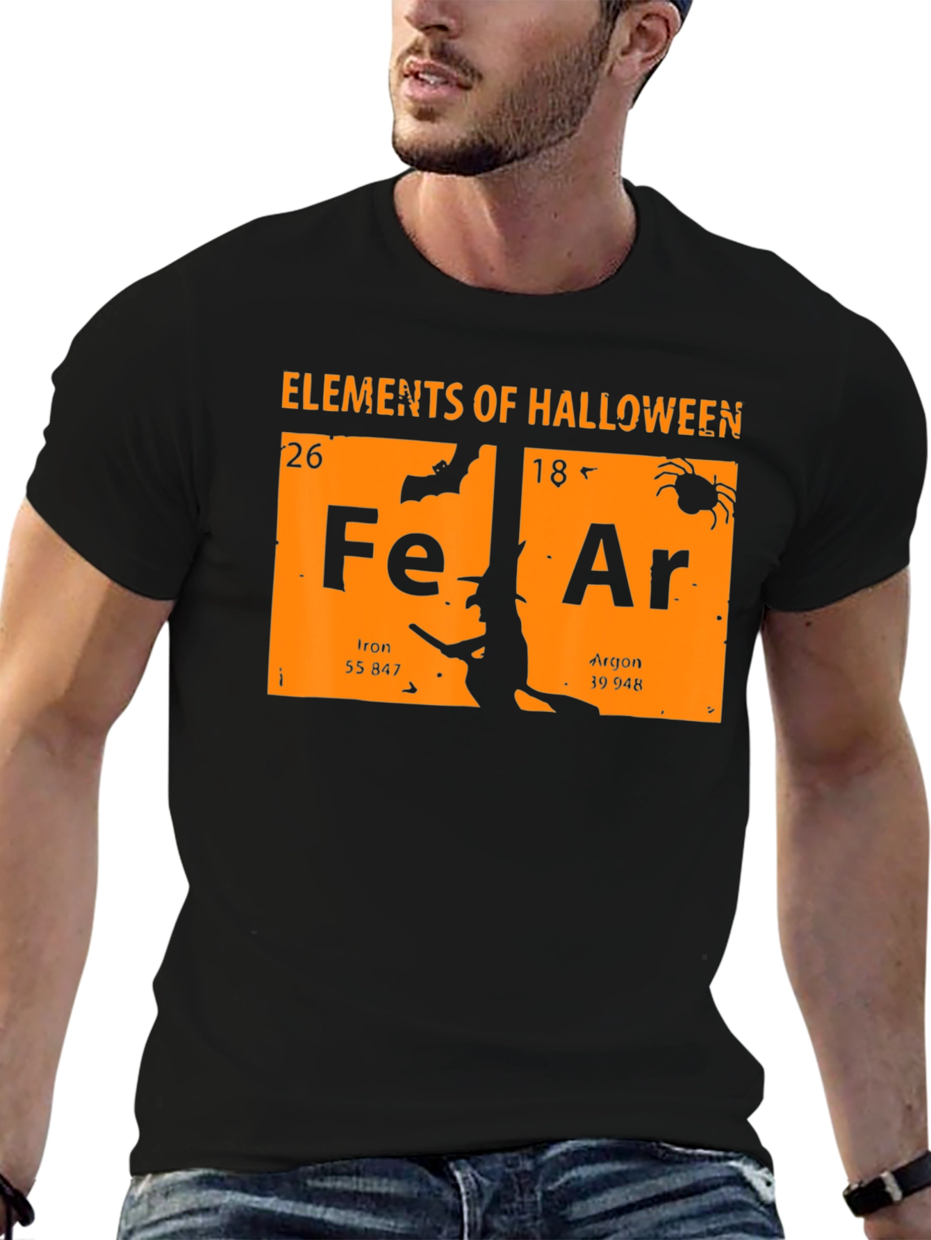 Elements of Halloween T-Shirt: Fear Periodic Table Design