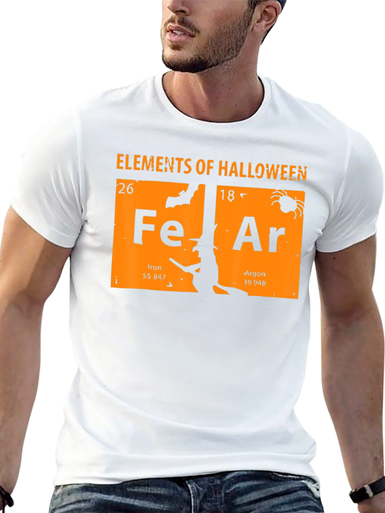 Elements of Halloween T-Shirt: Fear Periodic Table Design
