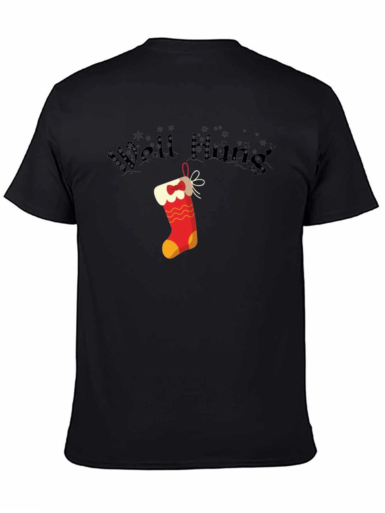 Well Hung Christmas Stocking Graphic Tee
