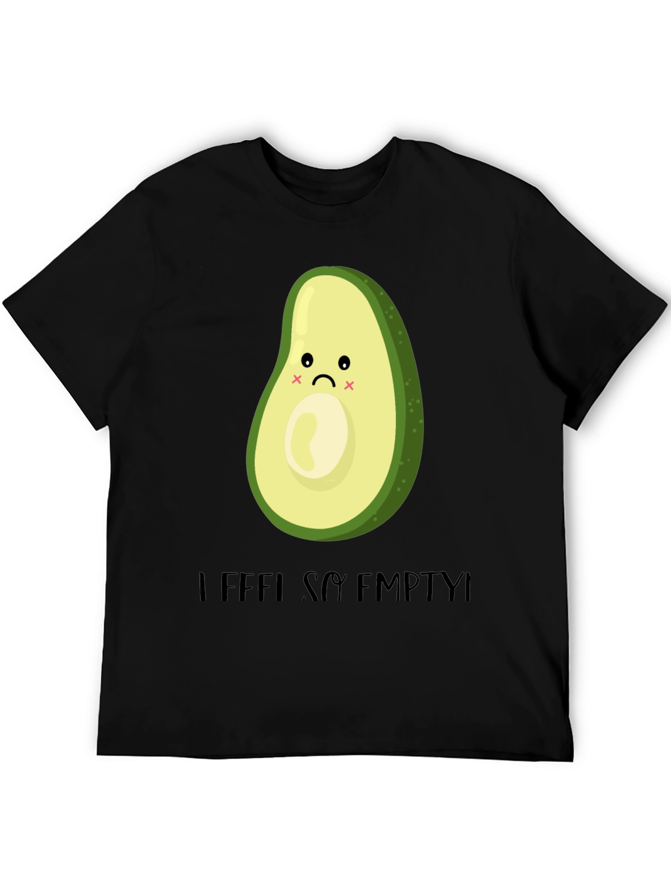 Sad Avocado Graphic T-Shirt - I Feel So Empty