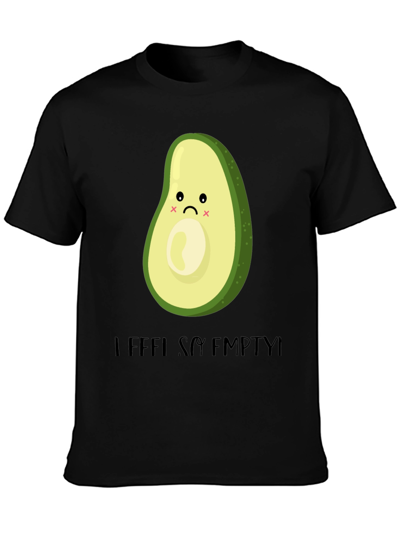 Sad Avocado Graphic T-Shirt - I Feel So Empty