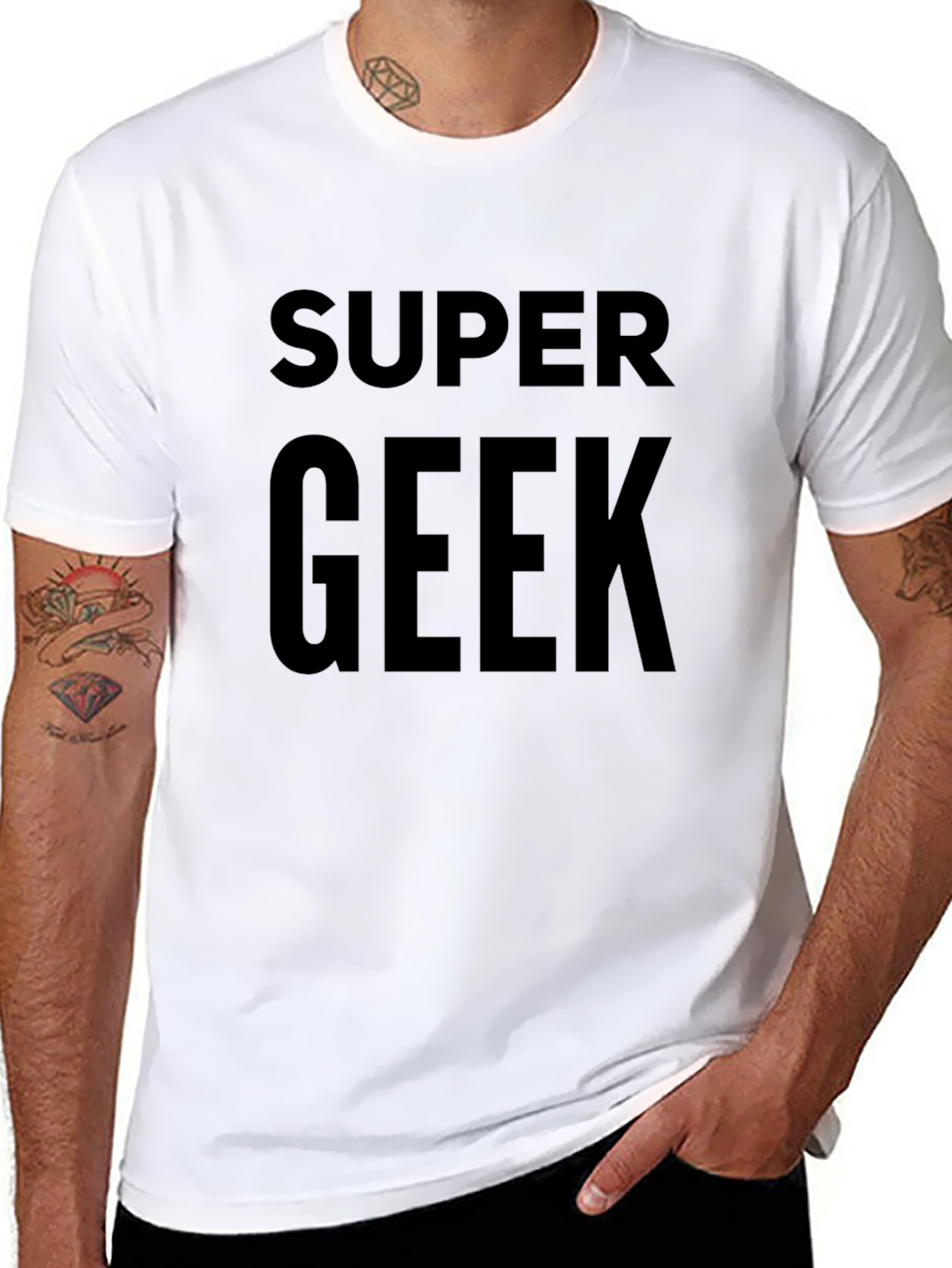 Super Geek Graphic Tee - Bold Statement Shirt