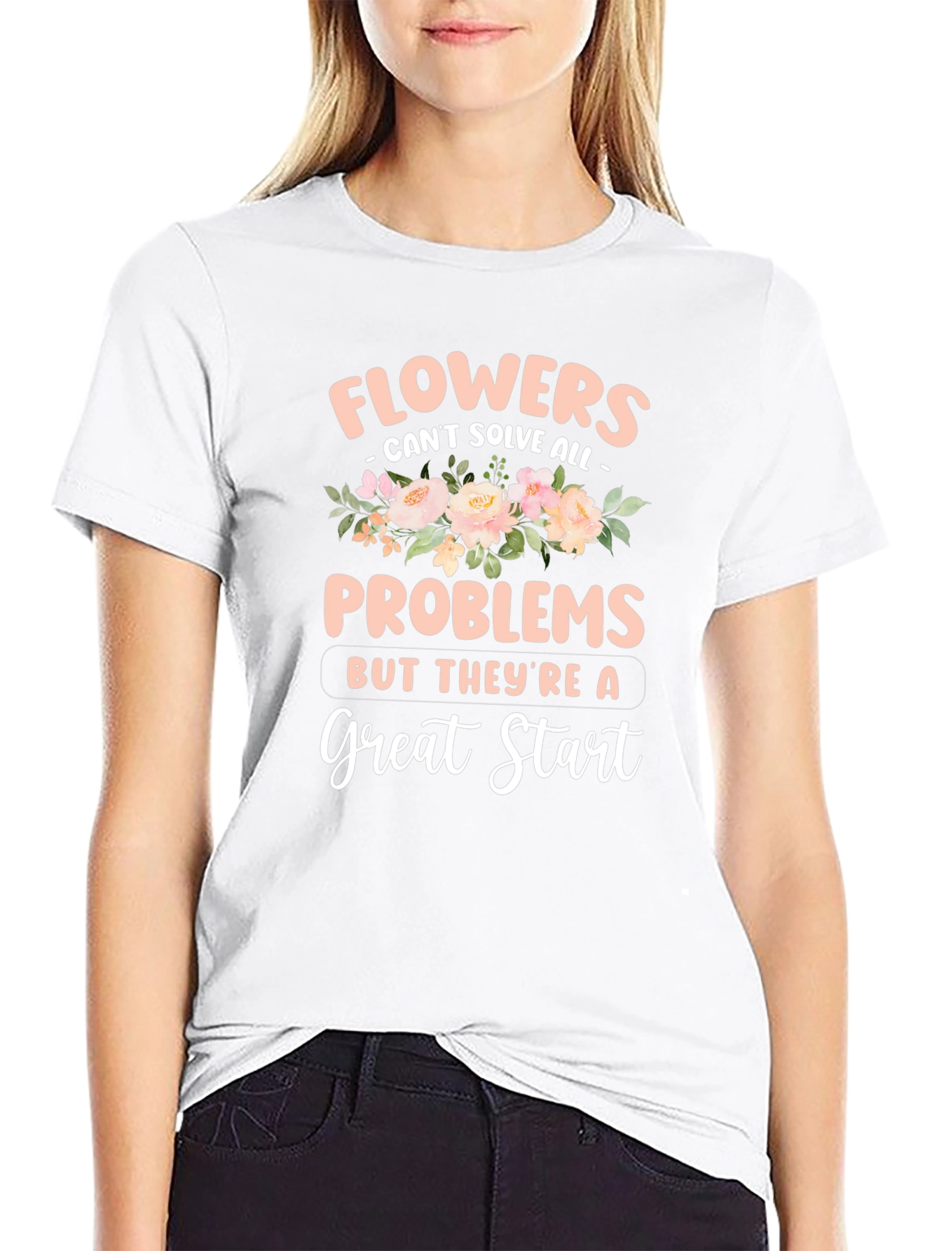 Floral Graphic T-Shirt: Great Start