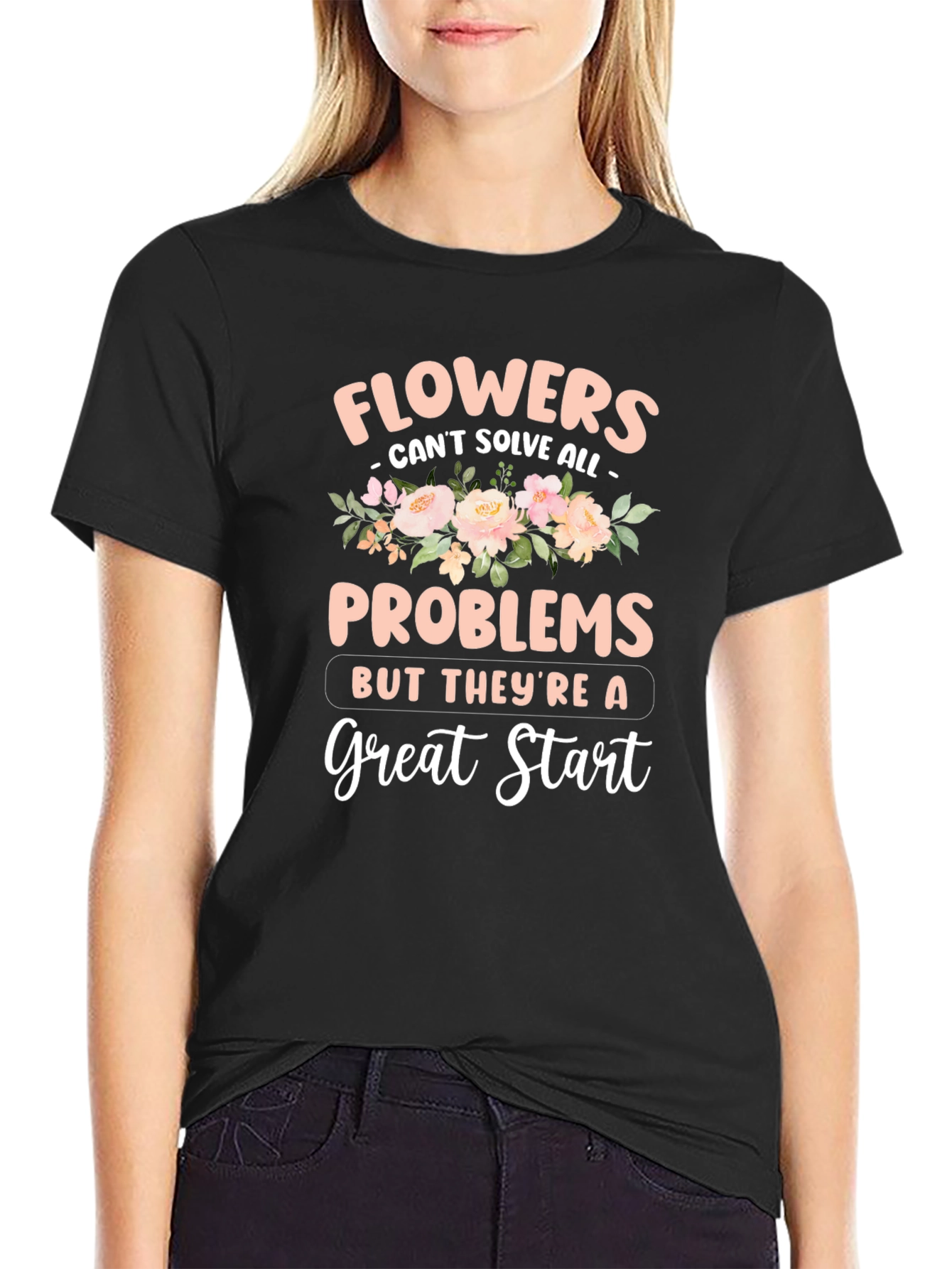 Floral Graphic T-Shirt: Great Start