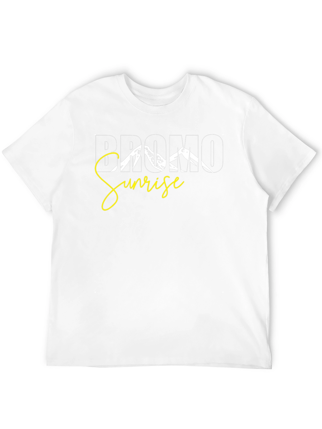 Bromo Sunrise Graphic Tee - Black Cotton T-Shirt
