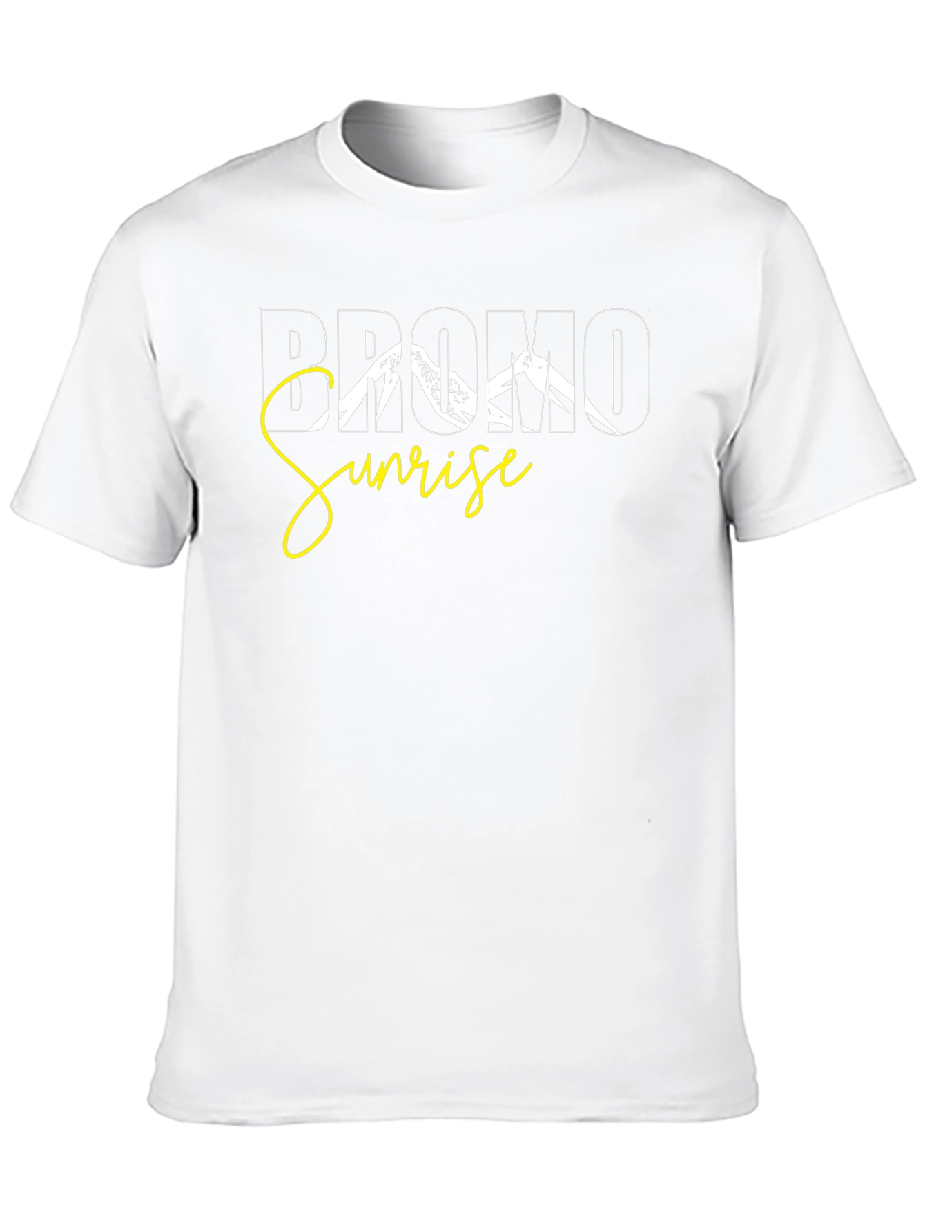 Bromo Sunrise Graphic Tee - Black Cotton T-Shirt