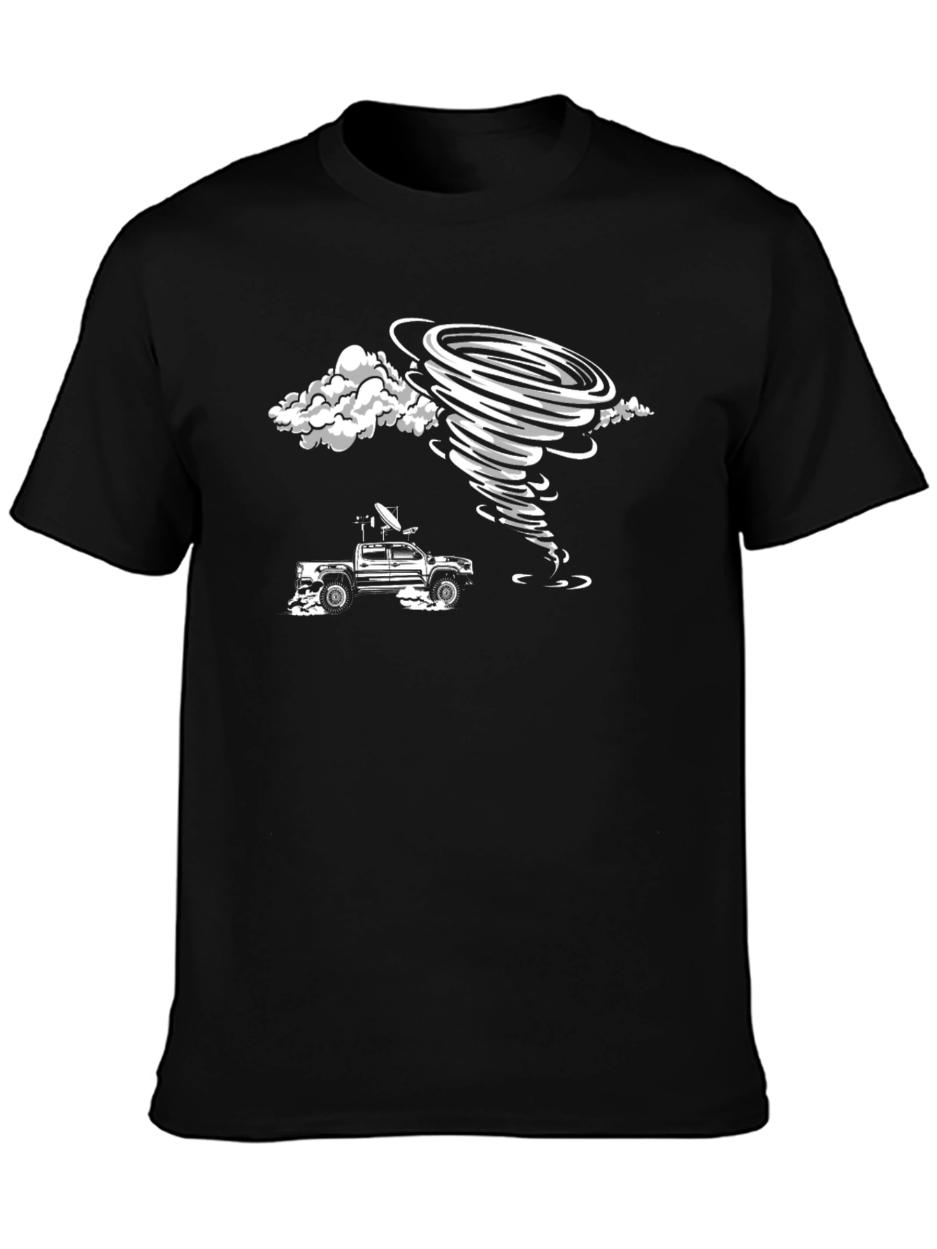 Tornado Chaser Black Graphic T-Shirt