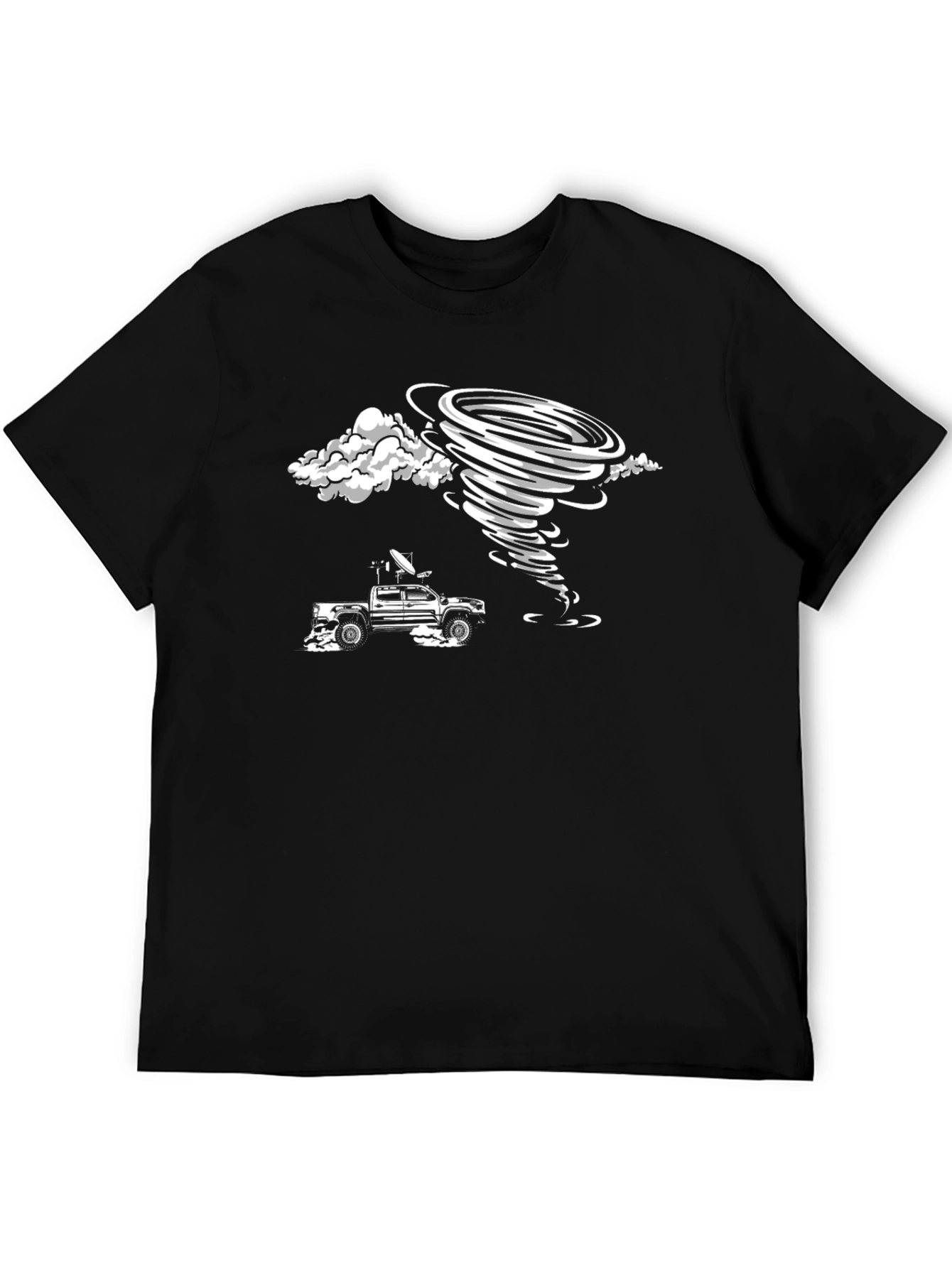 Tornado Chaser Black Graphic T-Shirt