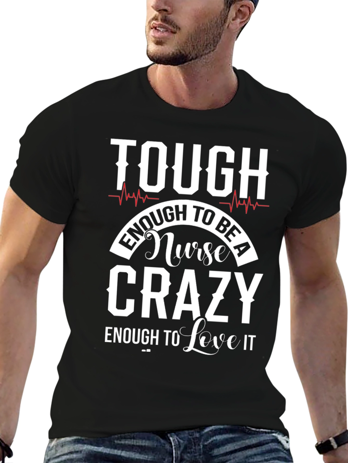 Tough Enough Nurse Graphic Tee