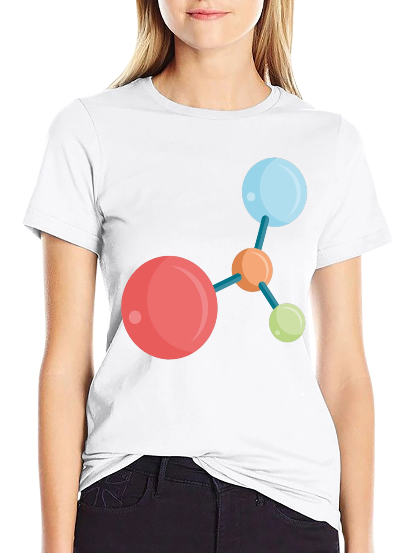 Cool Molecule Graphic Tee - Trendy Science Shirt