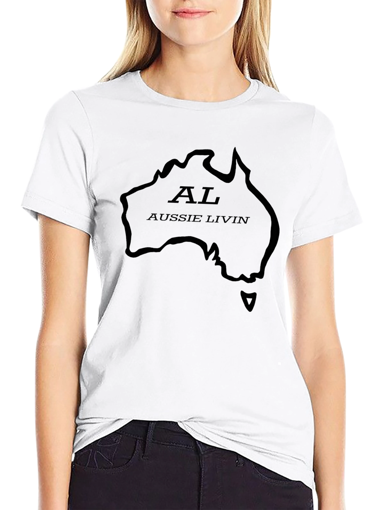 Aussie Livin Black T-Shirt