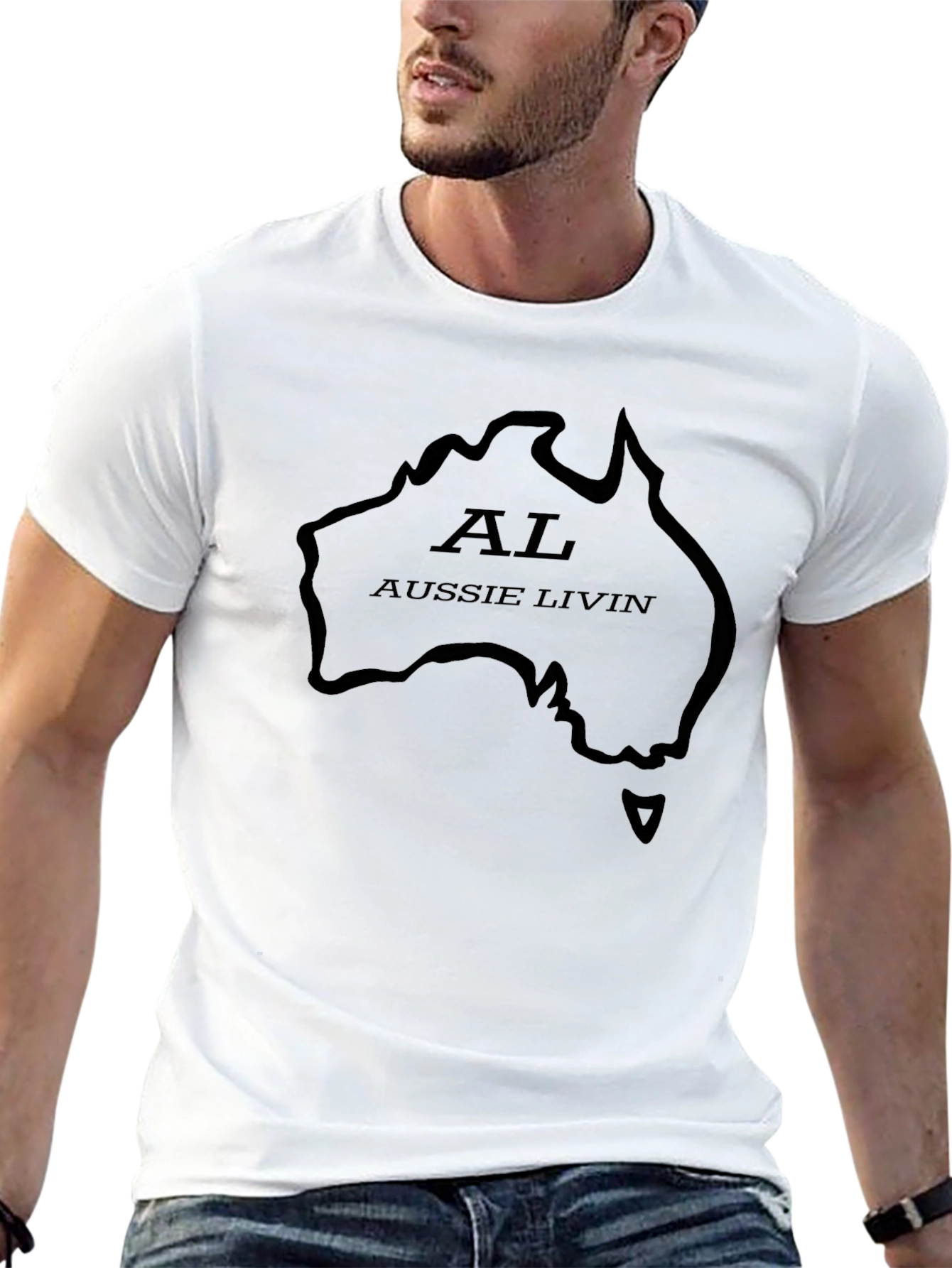 Aussie Livin Black T-Shirt