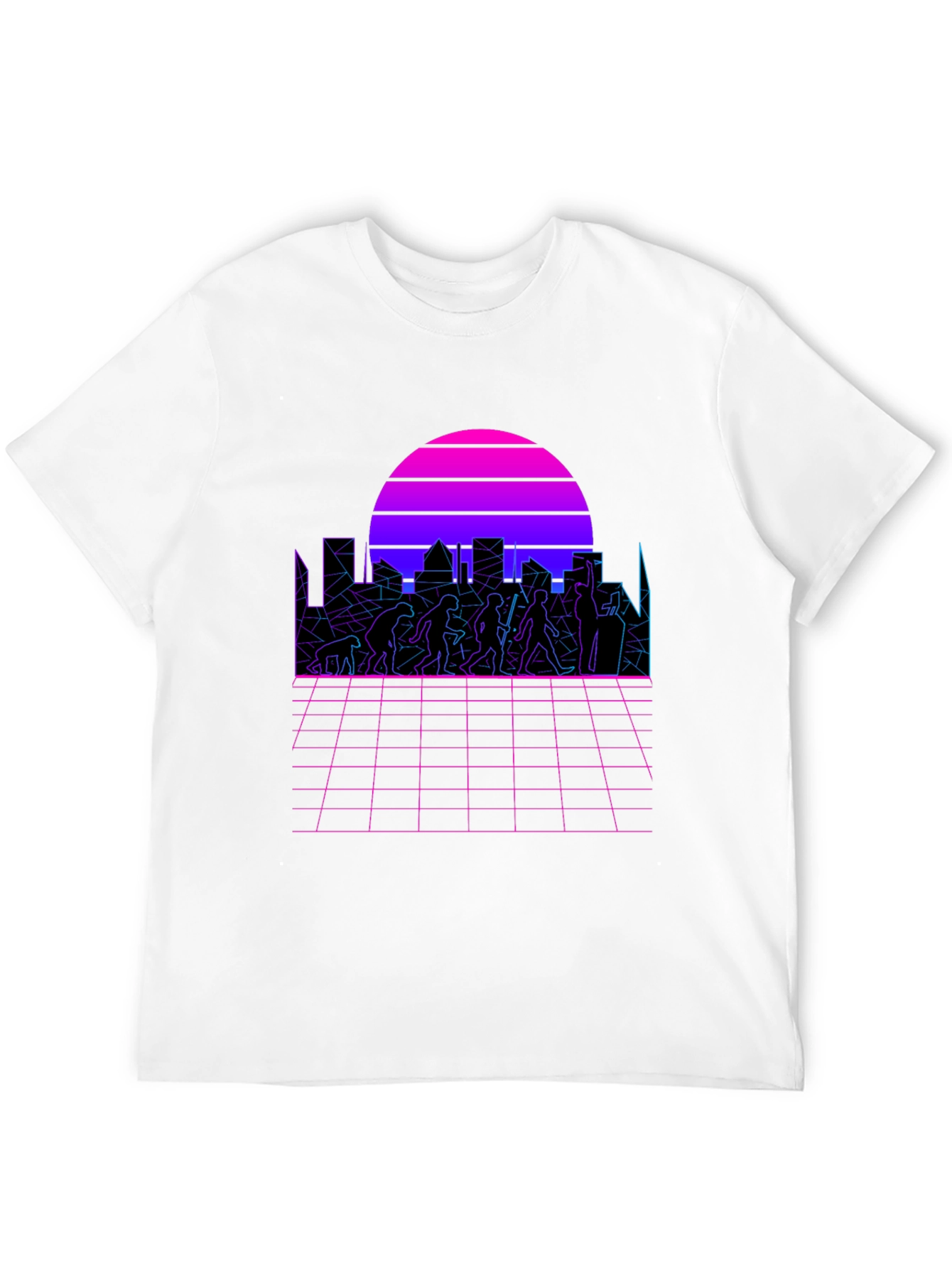Retro Evolution T-Shirt - Synthwave Design