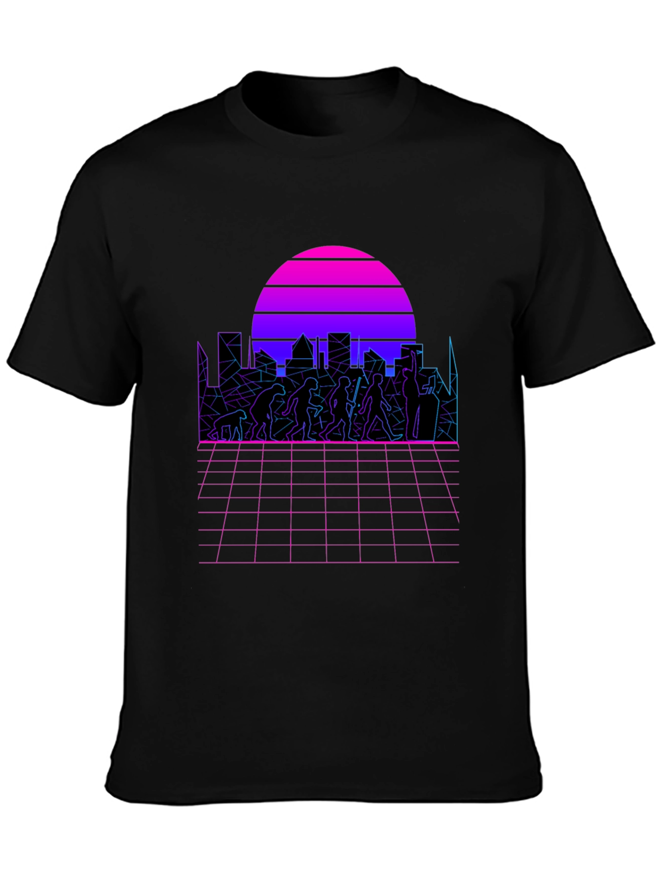 Retro Evolution T-Shirt - Synthwave Design