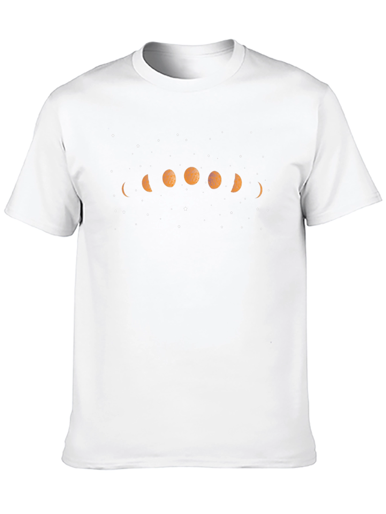 Lunar Phase Graphic Tee - Black Cotton Blend