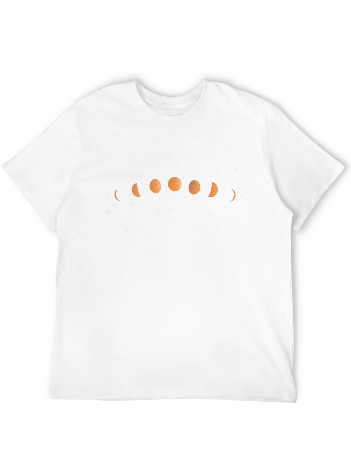 Lunar Phase Graphic Tee - Black Cotton Blend