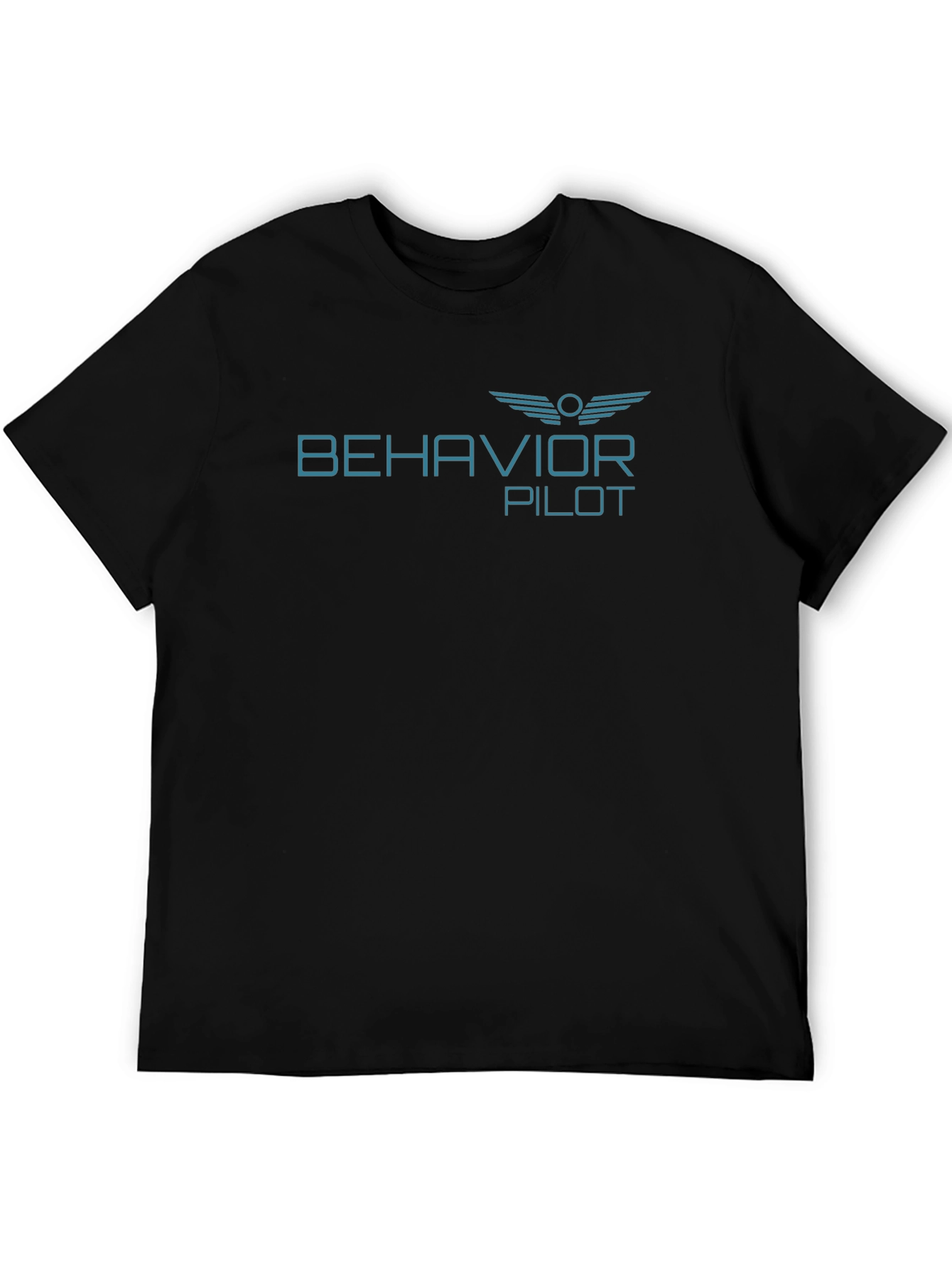 Behavior Pilot Graphic Tee - Soft Black Cotton