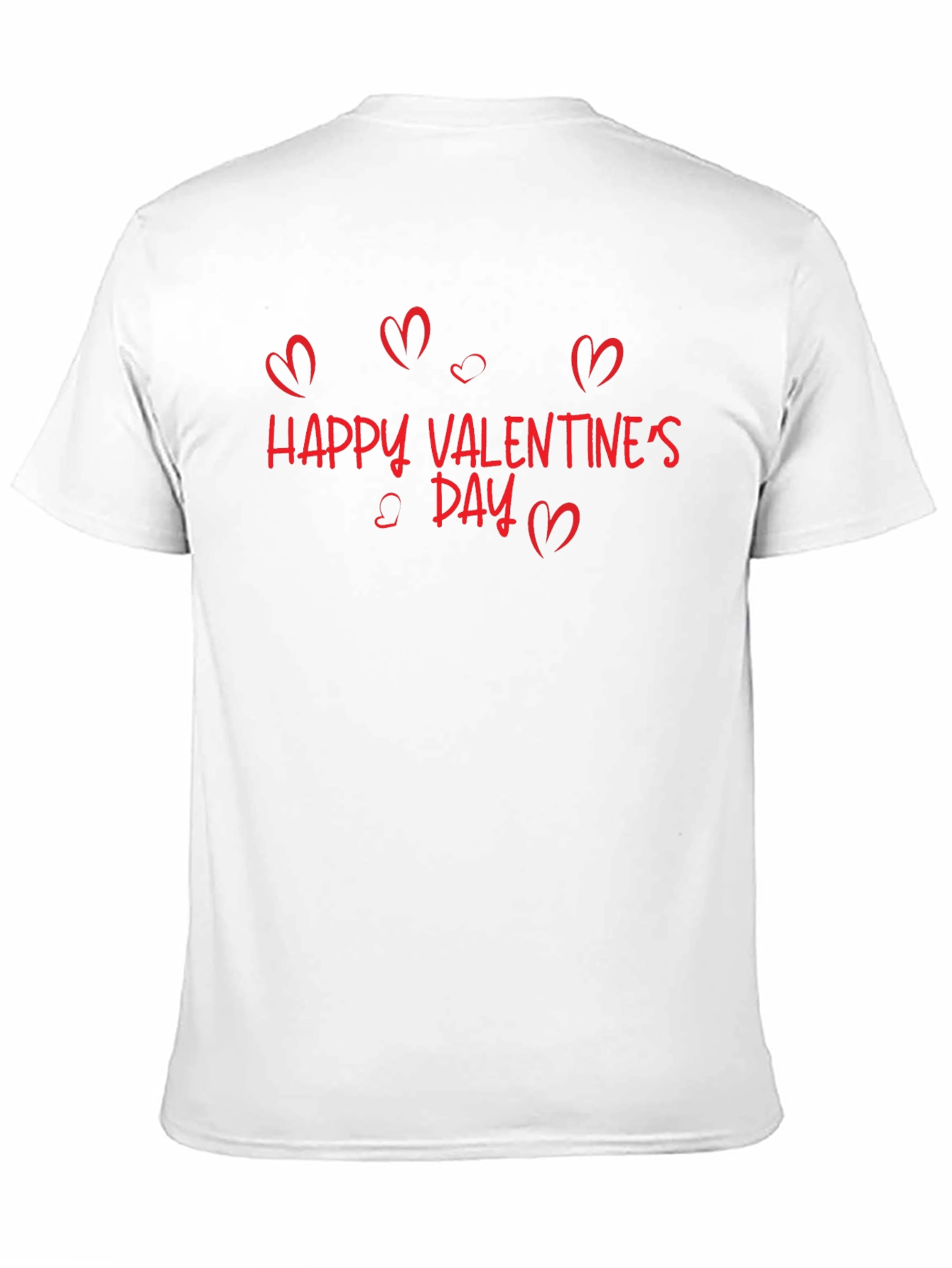 Happy Valentines Day Heart Tee - Black