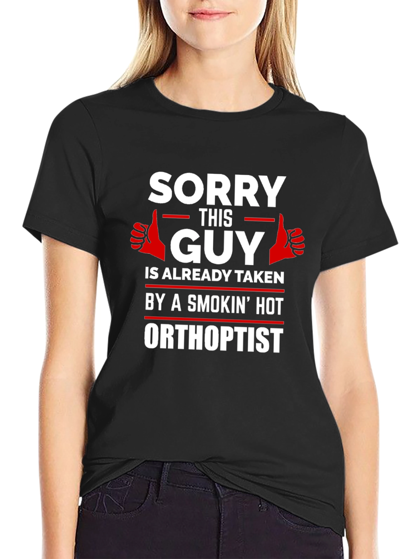Sorry This Guy Is Taken Orthoptist T-Shirt