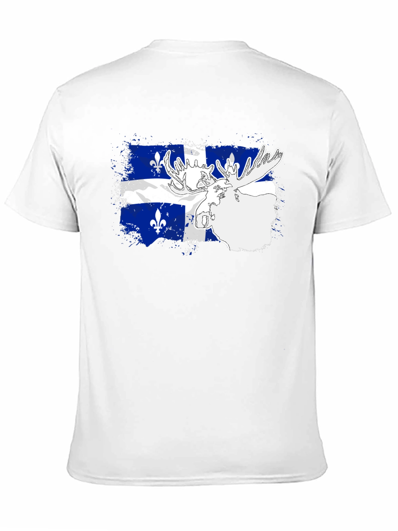 Quebec Flag Moose Graphic Tee
