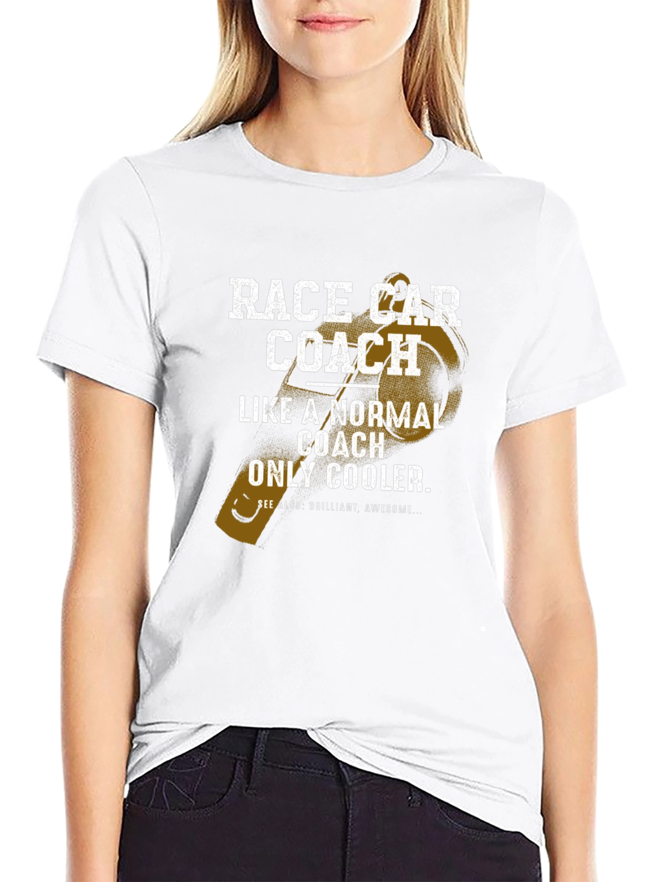 Race Car Coach T-Shirt - Cool Coach Apparel