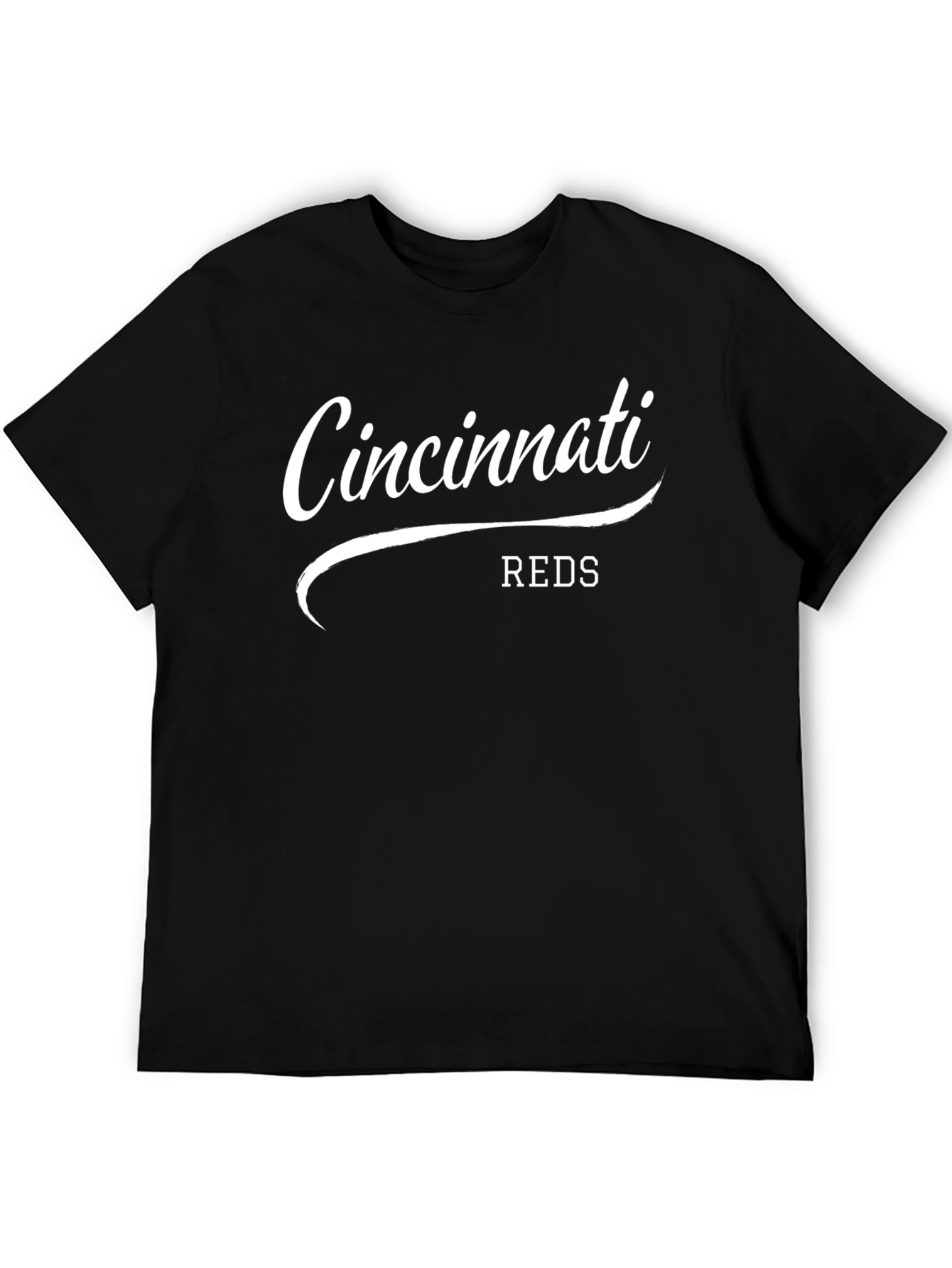 Cincinnati Reds Script T-Shirt - Black