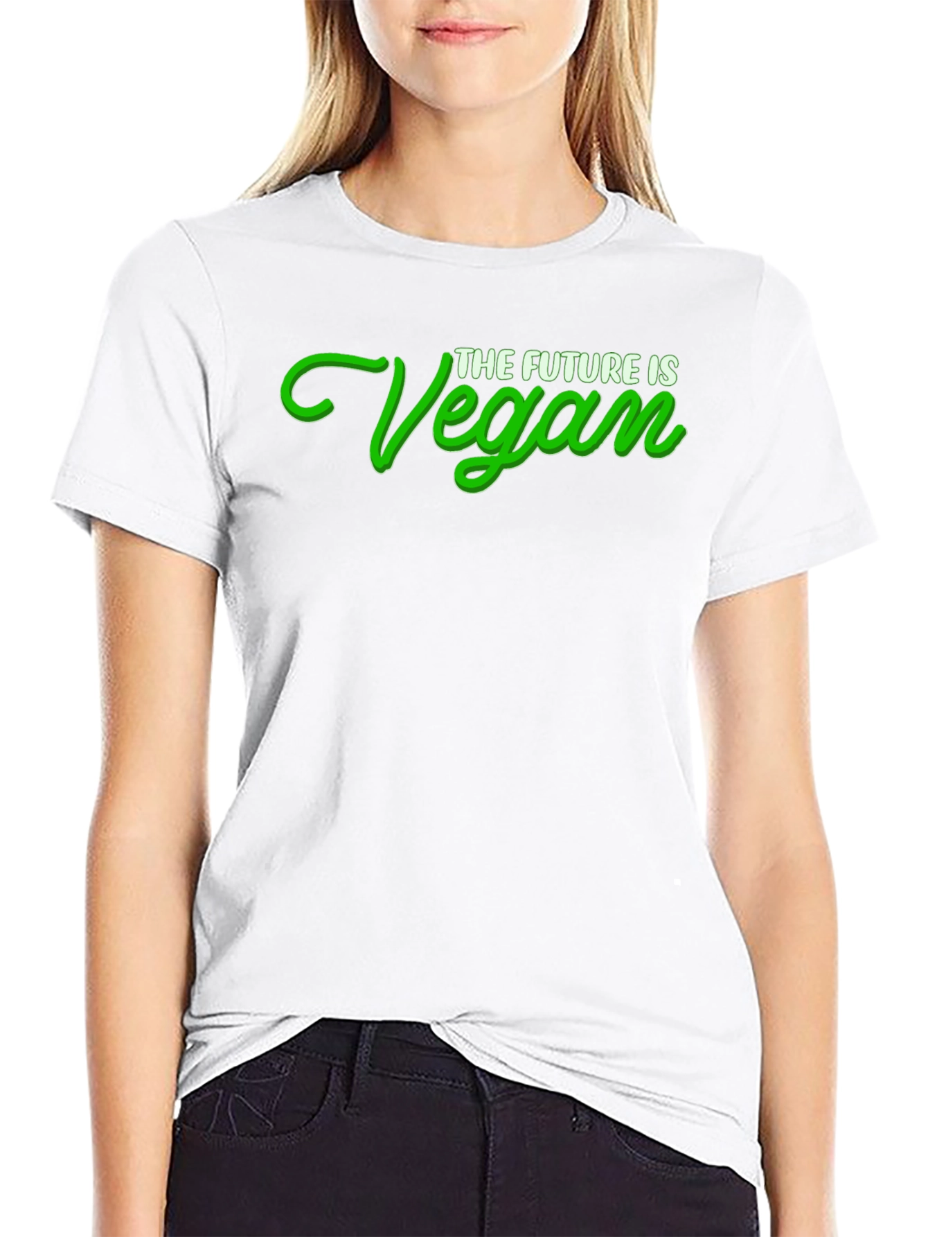 The Future is Vegan Graphic Tee - Black