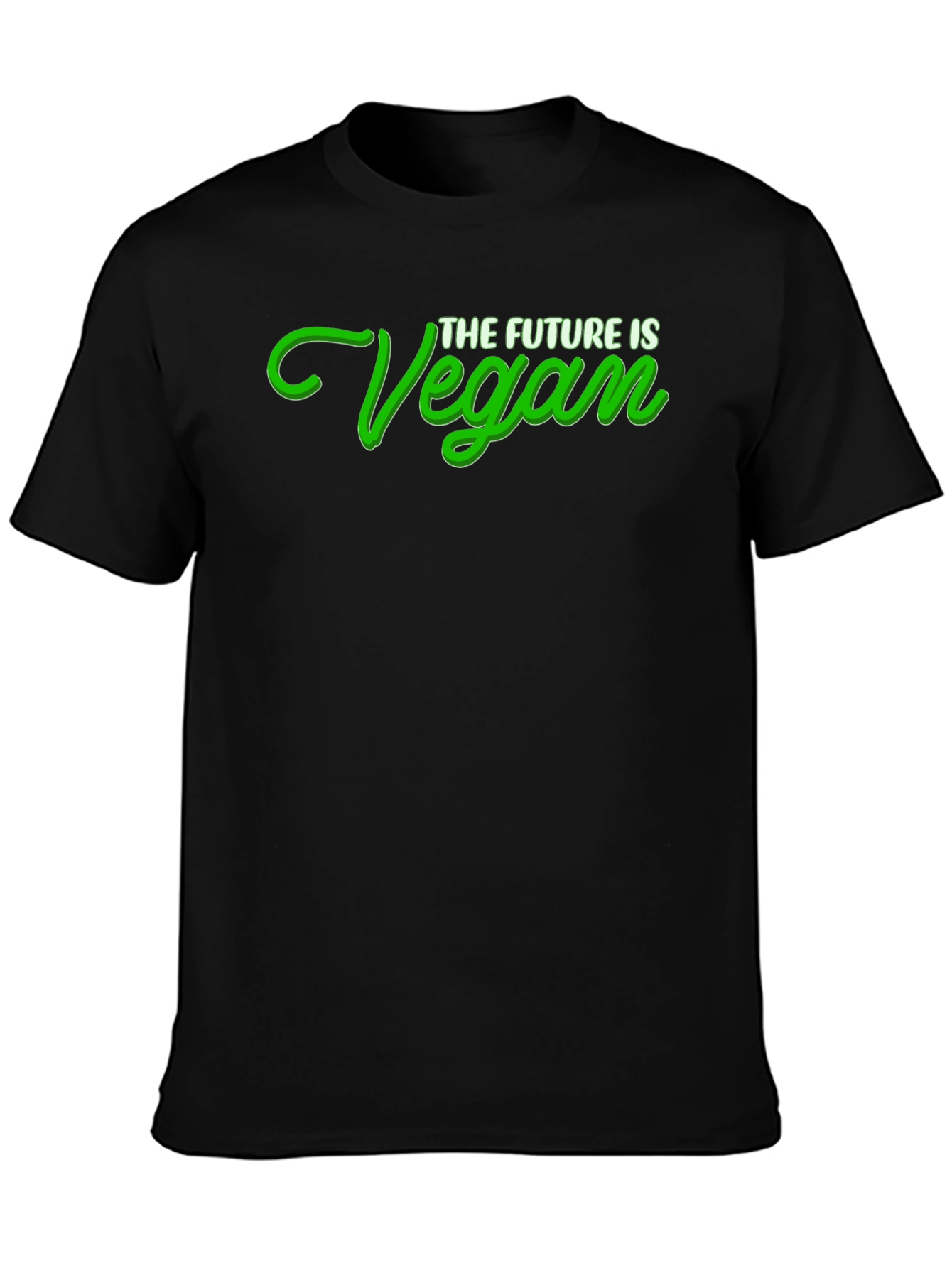 The Future is Vegan Graphic Tee - Black
