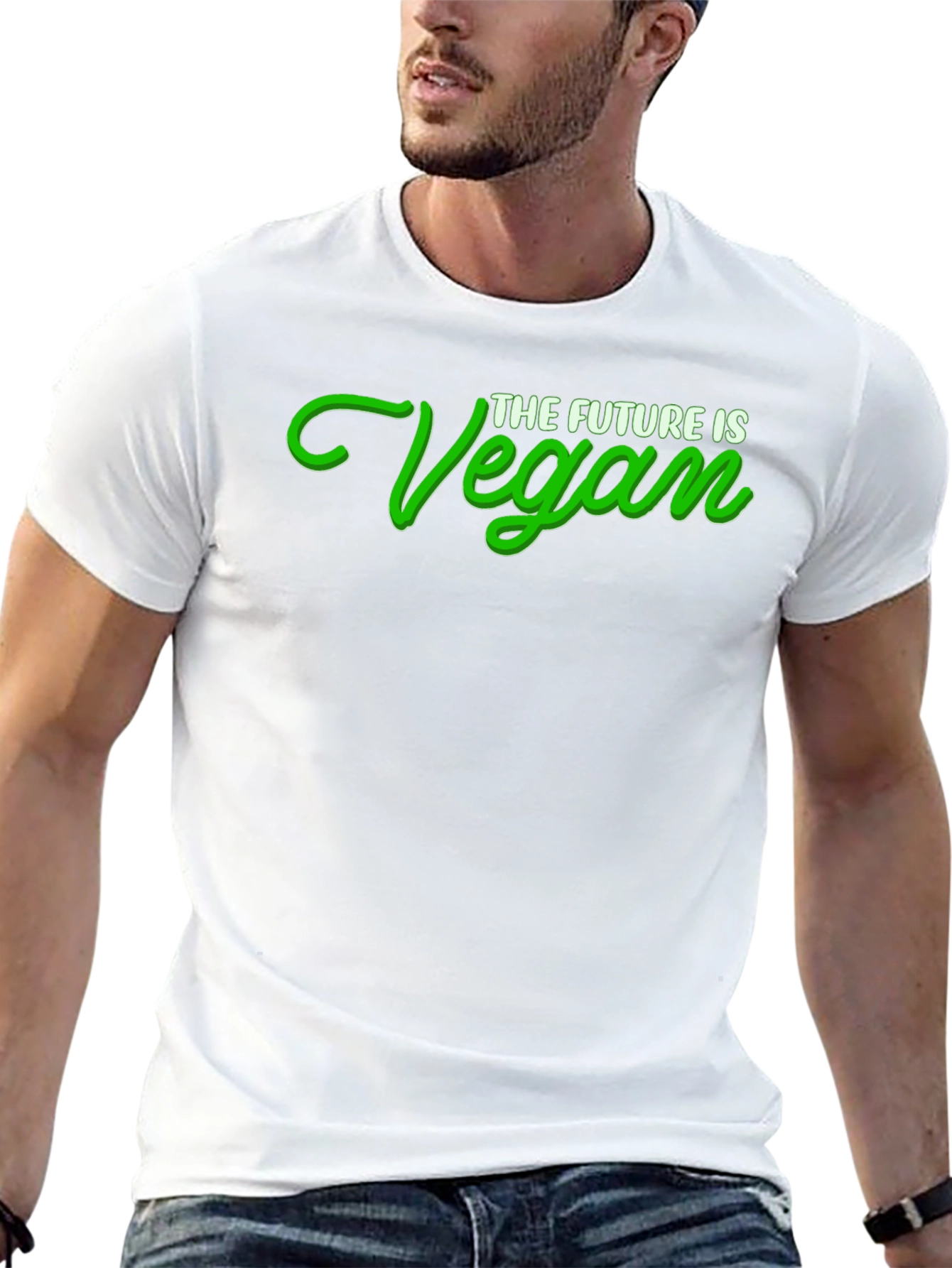 The Future is Vegan Graphic Tee - Black