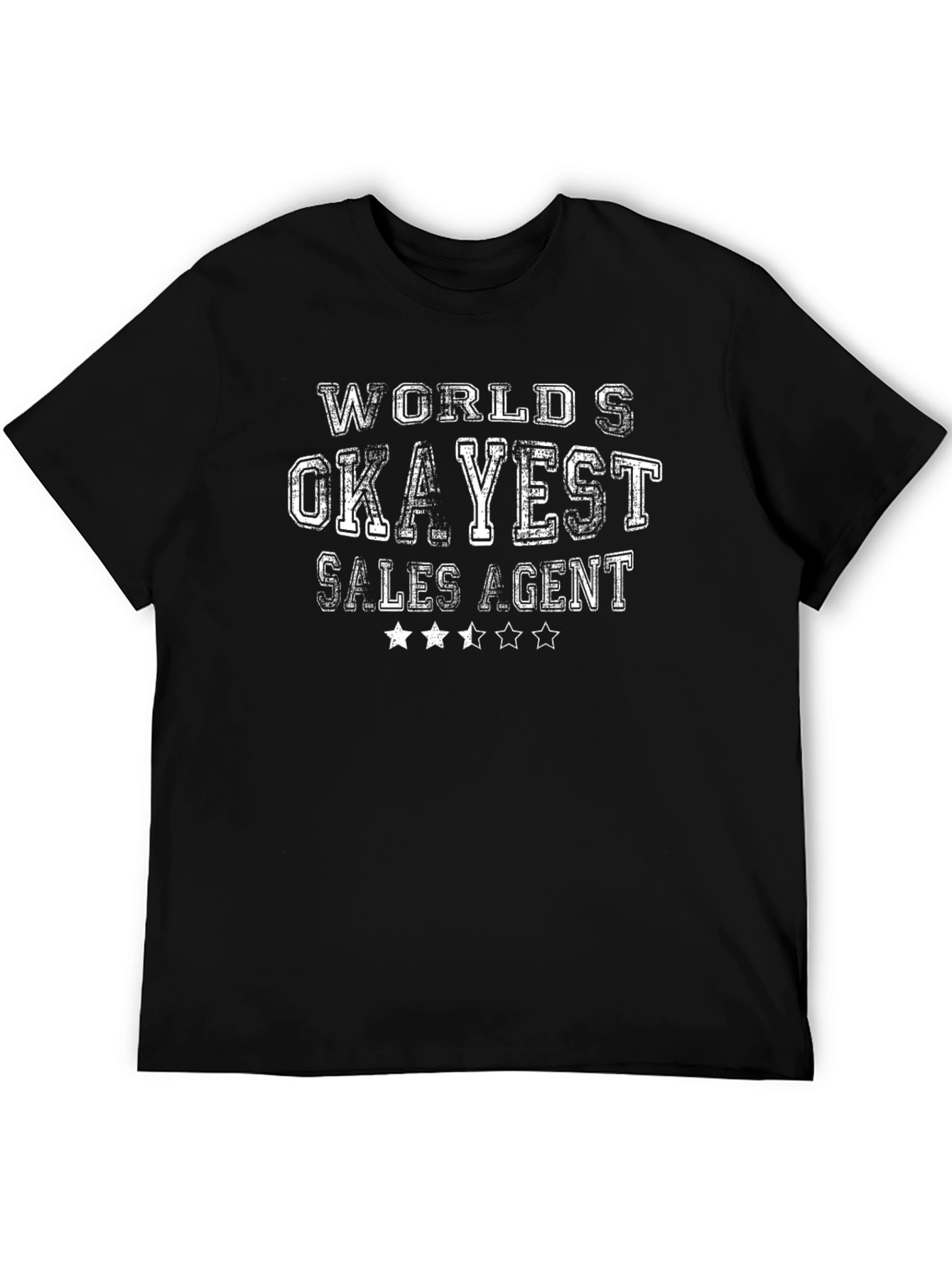 Worlds Okayest Sales Agent Funny T-Shirt