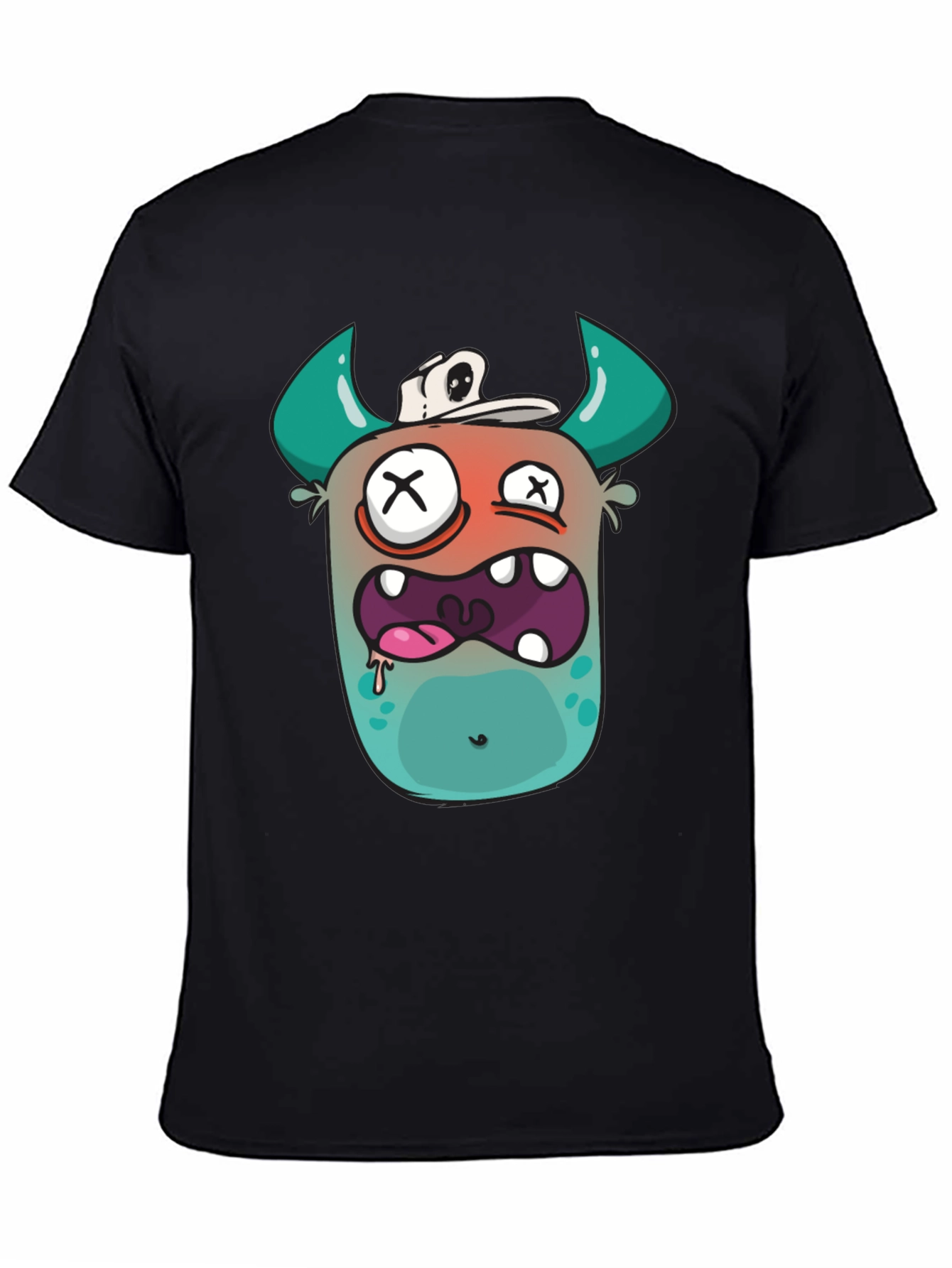 Monster Graphic Black T-Shirt