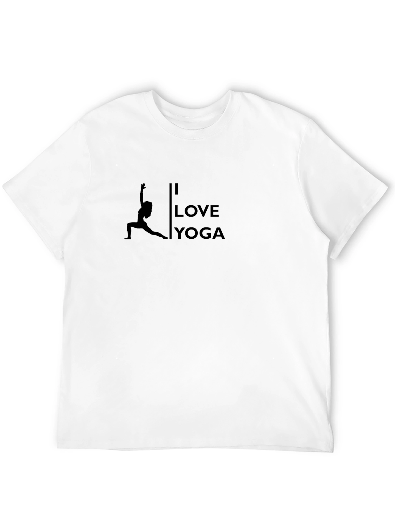 I Love Yoga Black Graphic Tee