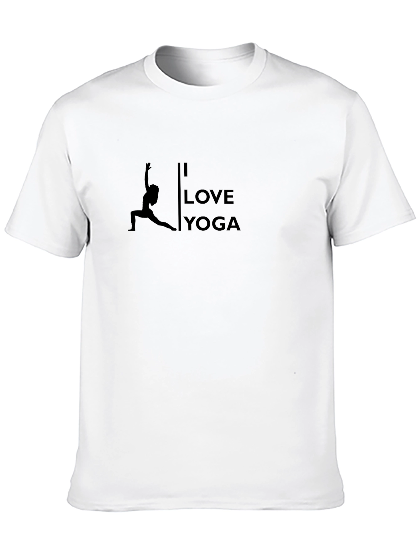 I Love Yoga Black Graphic Tee