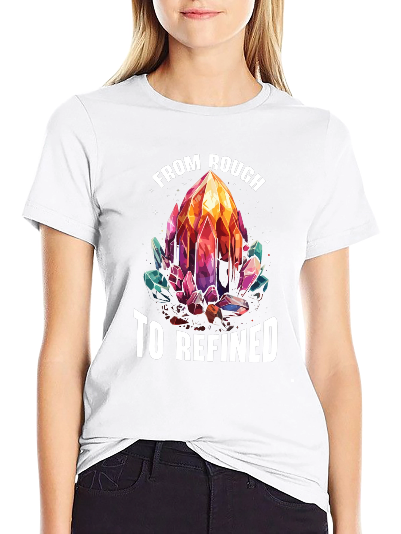 From Rough to Refined Crystal Graphic Tee