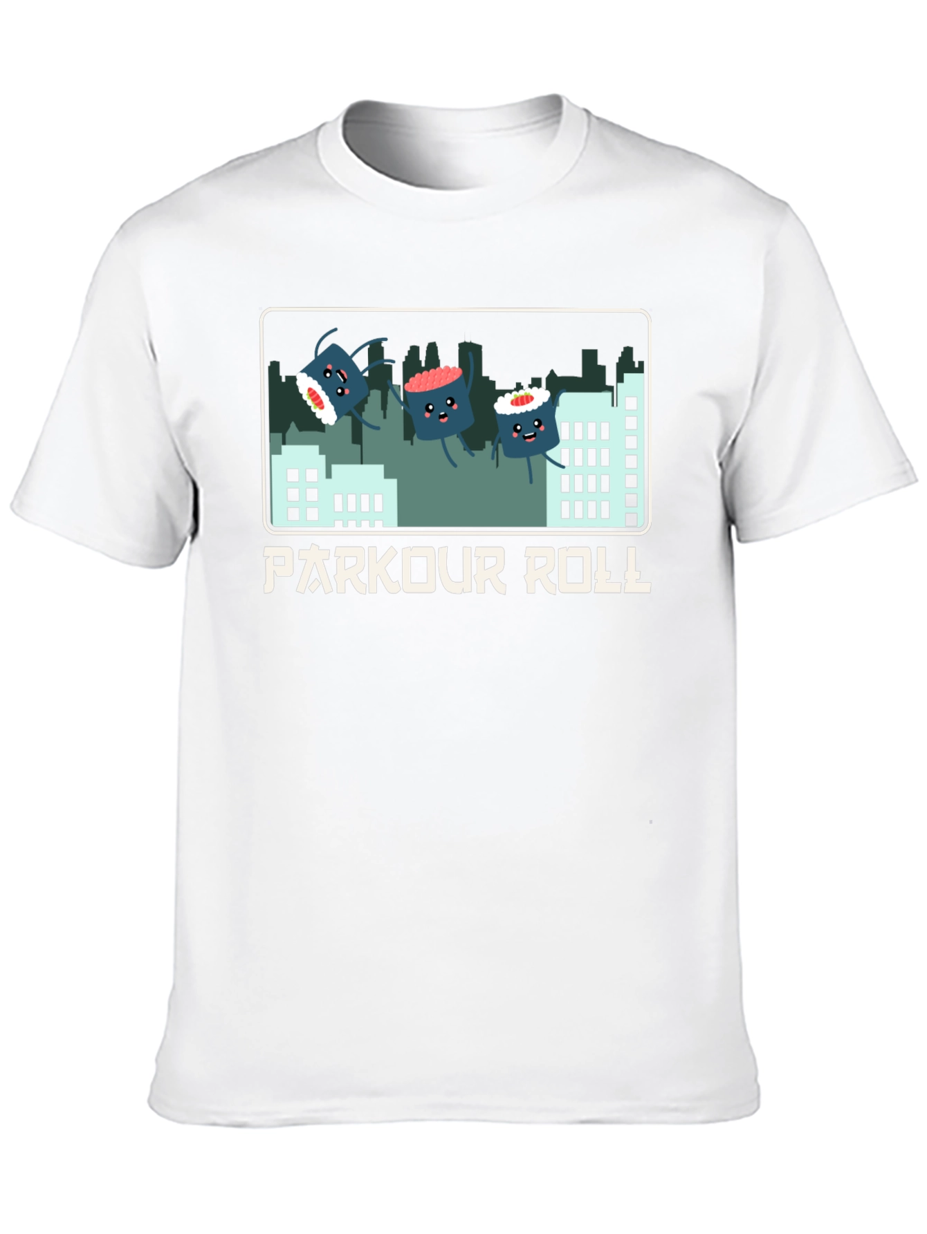 Parkour Roll Sushi Graphic T-Shirt