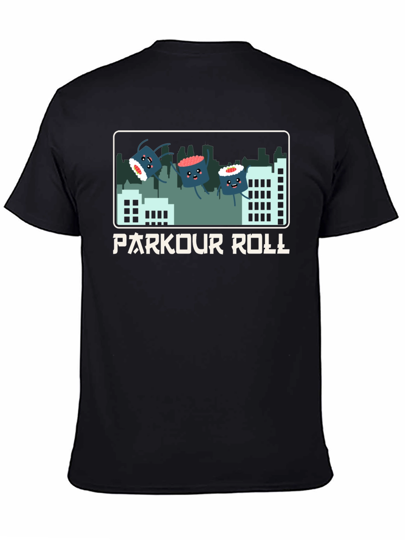 Parkour Roll Sushi Graphic T-Shirt