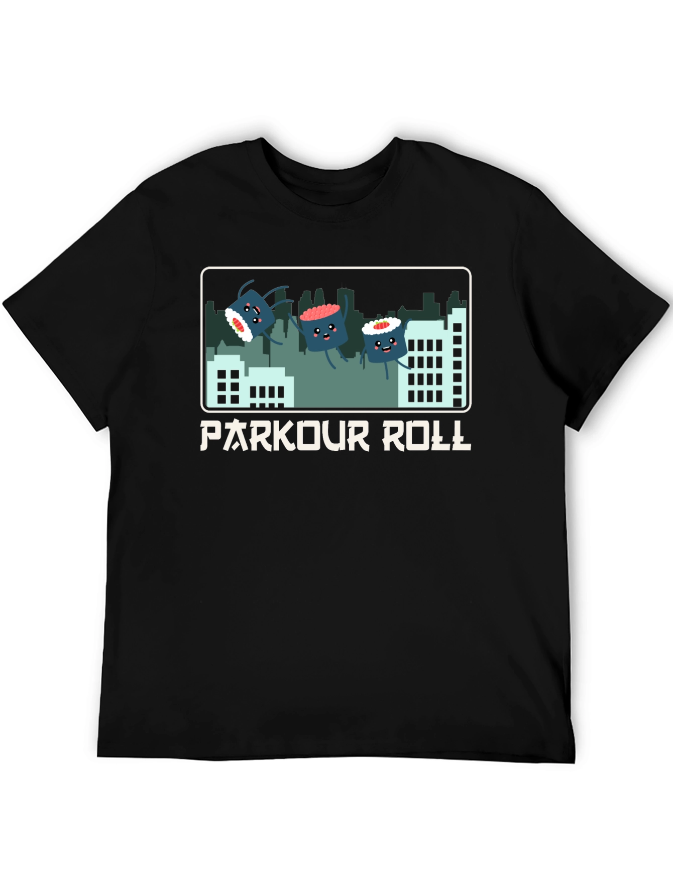 Parkour Roll Sushi Graphic T-Shirt