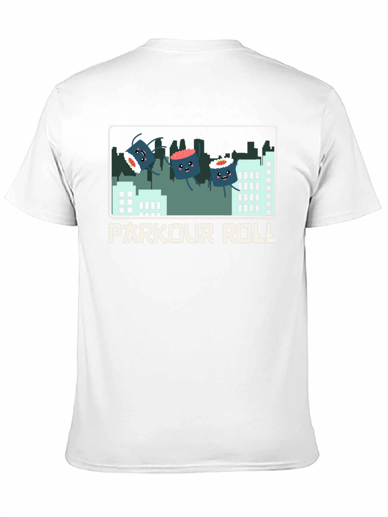 Parkour Roll Sushi Graphic T-Shirt