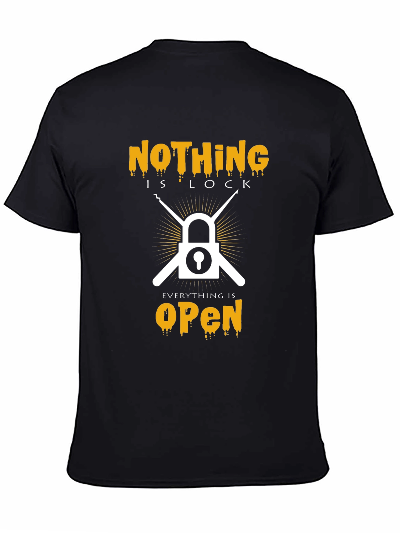 Nothing Is Lock T-Shirt - Everything Is Open Tee