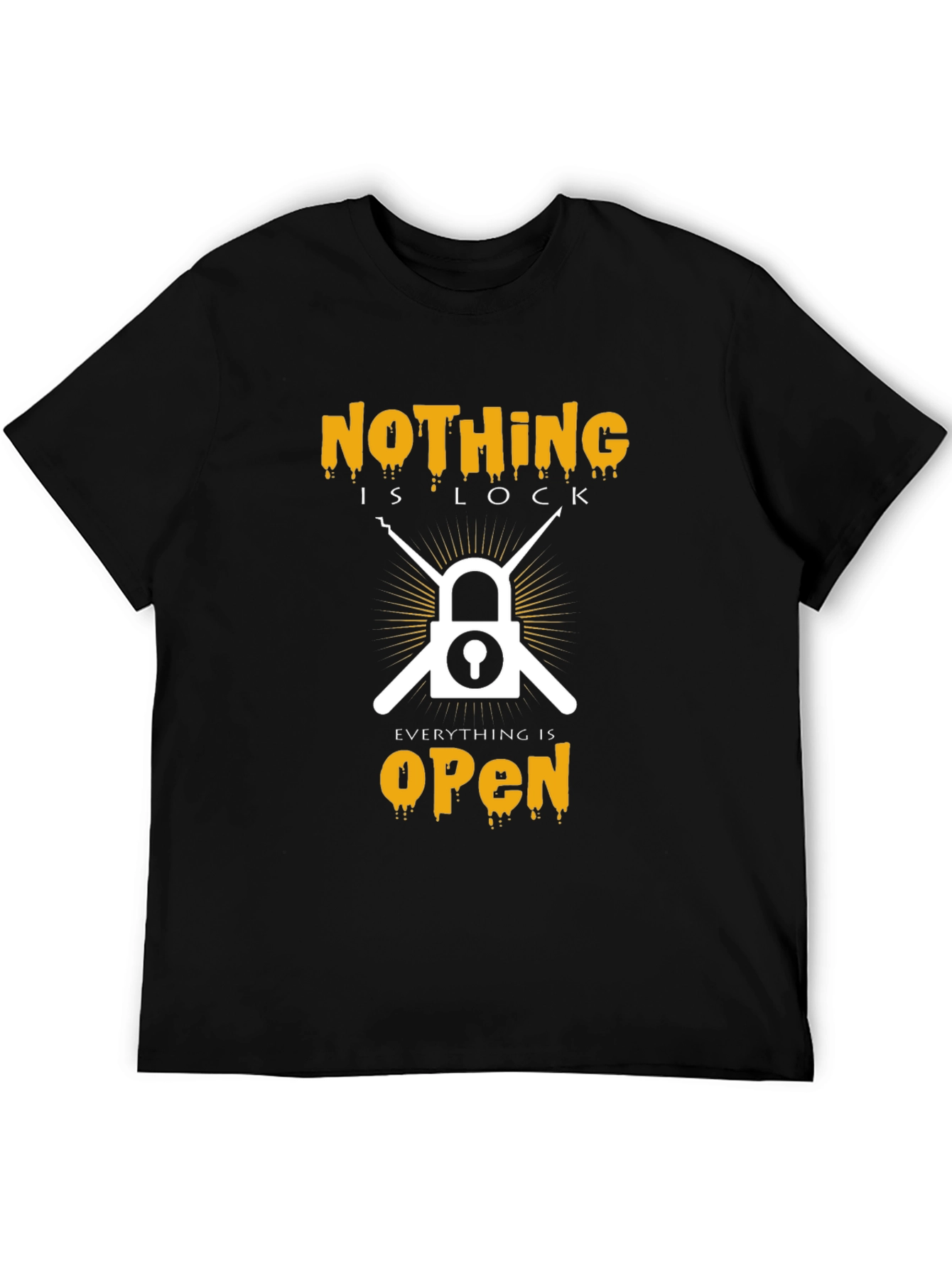Nothing Is Lock T-Shirt - Everything Is Open Tee