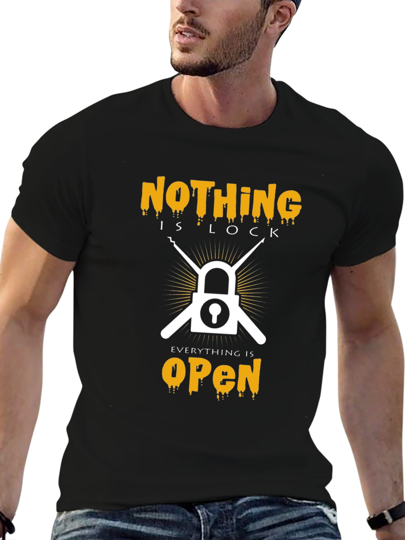Nothing Is Lock T-Shirt - Everything Is Open Tee