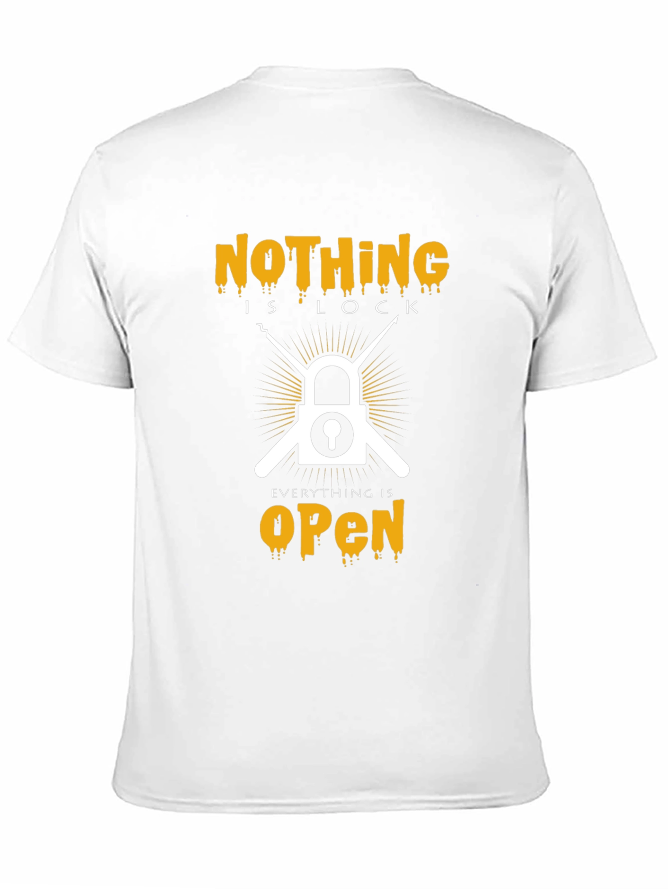 Nothing Is Lock T-Shirt - Everything Is Open Tee