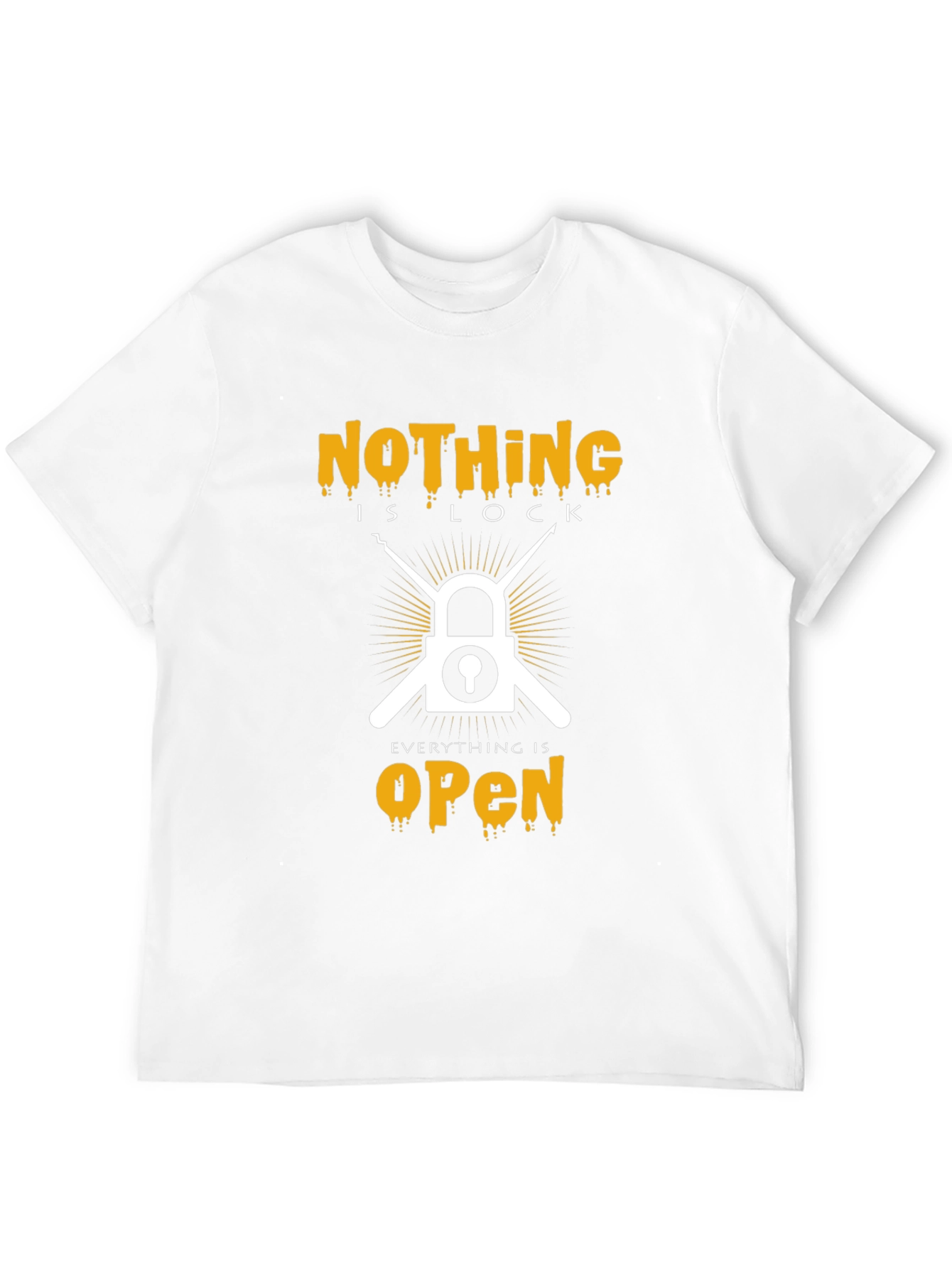 Nothing Is Lock T-Shirt - Everything Is Open Tee
