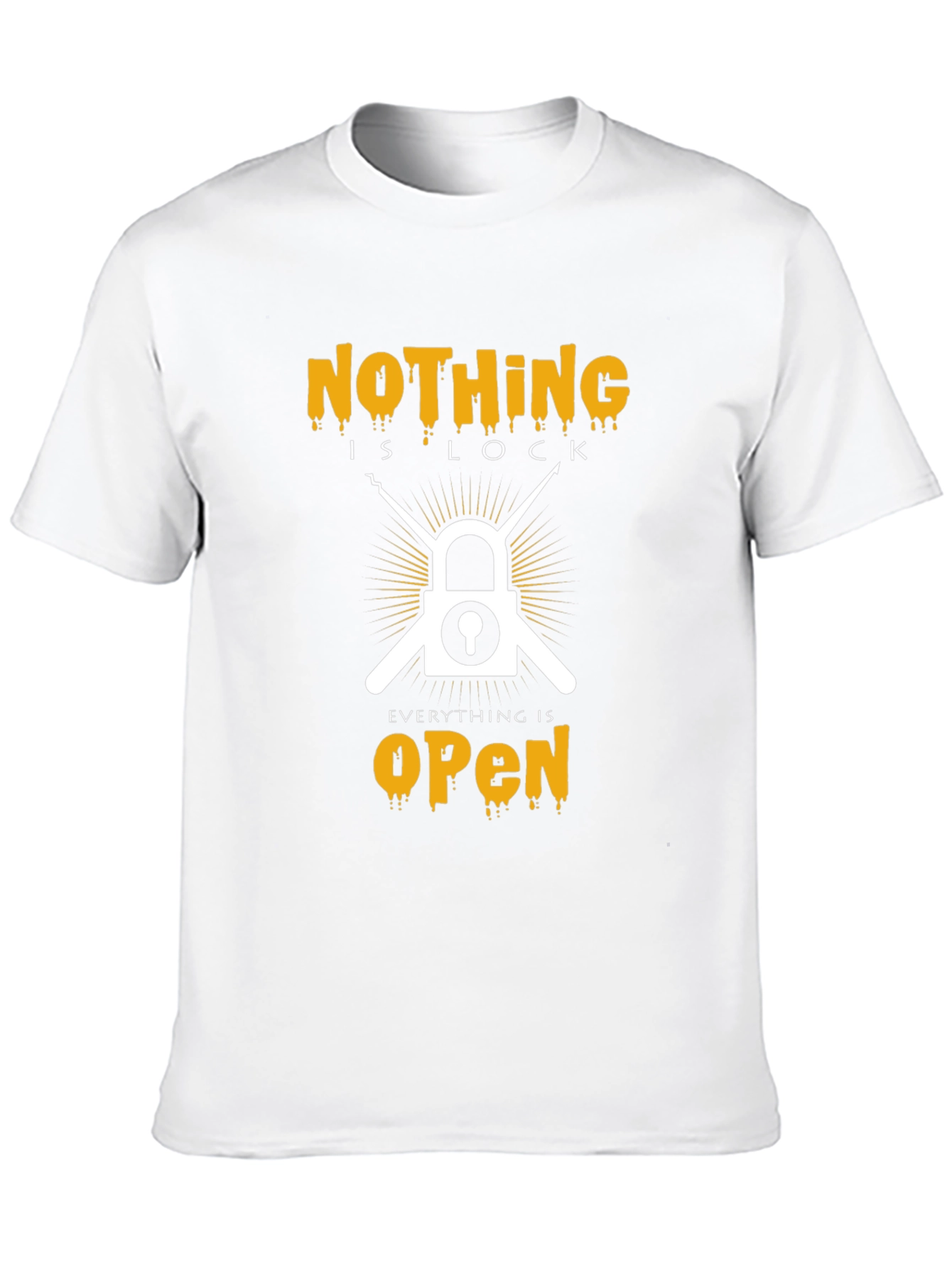 Nothing Is Lock T-Shirt - Everything Is Open Tee