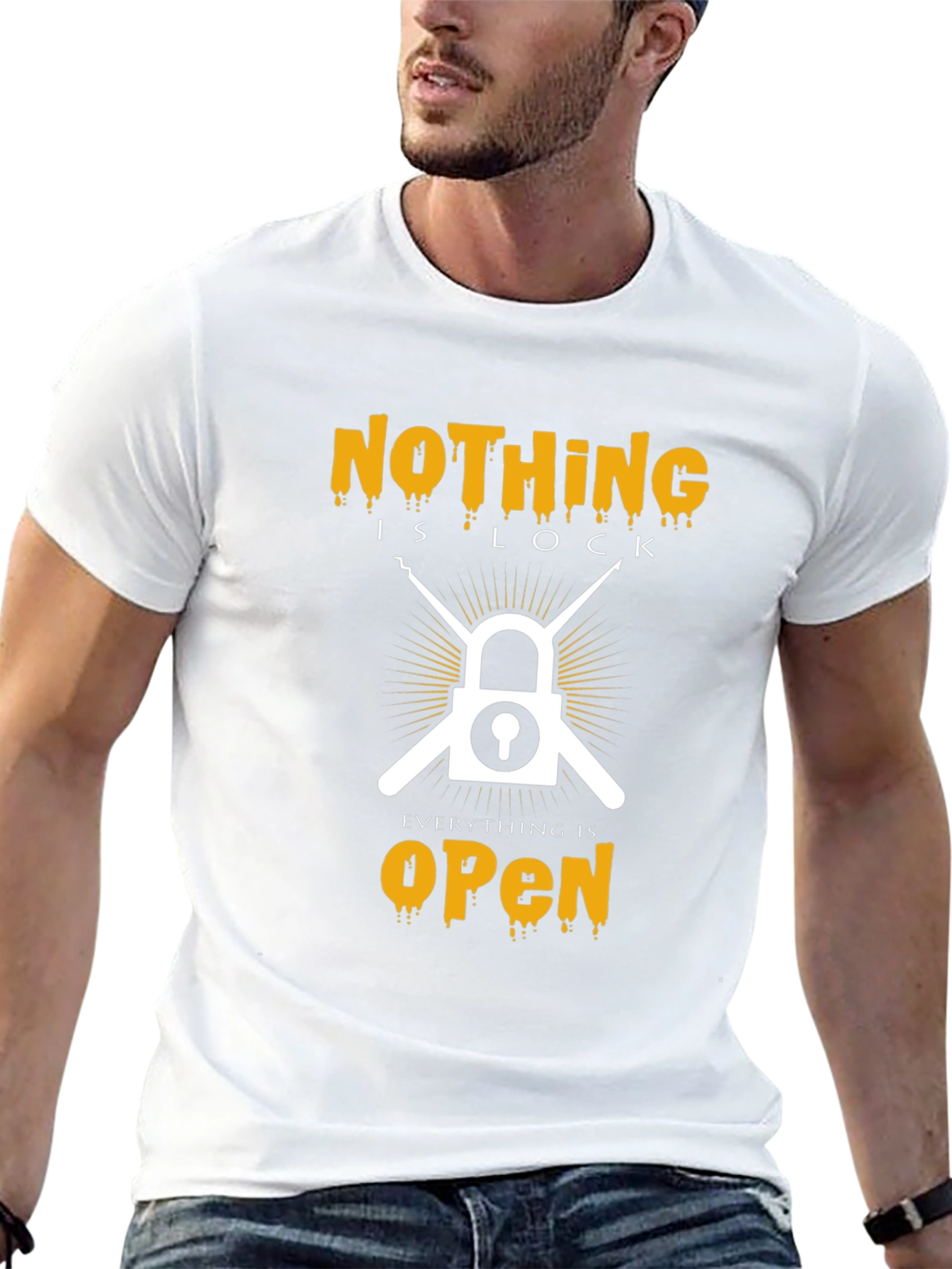 Nothing Is Lock T-Shirt - Everything Is Open Tee