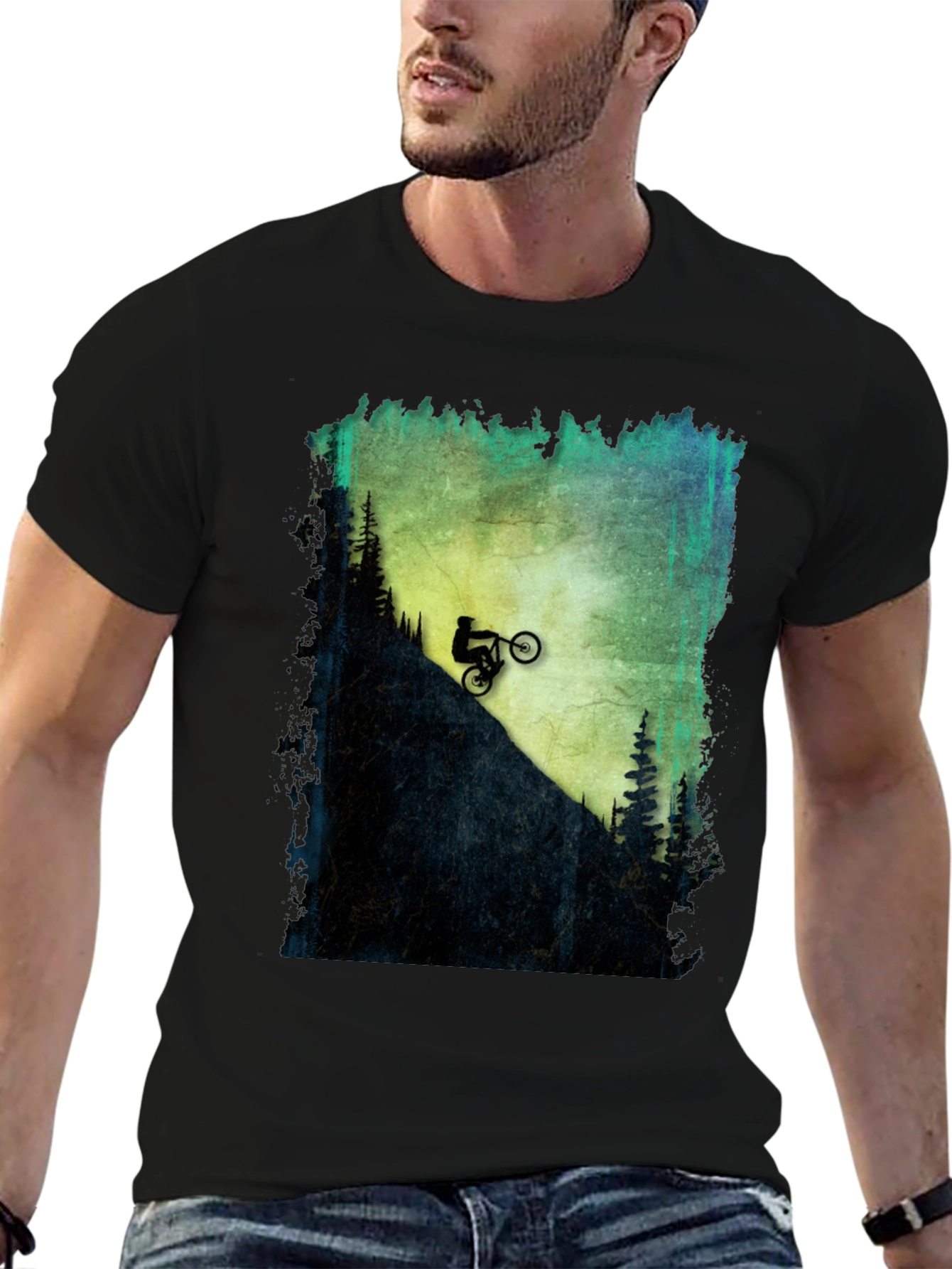 Mountain Biker Graphic T-Shirt