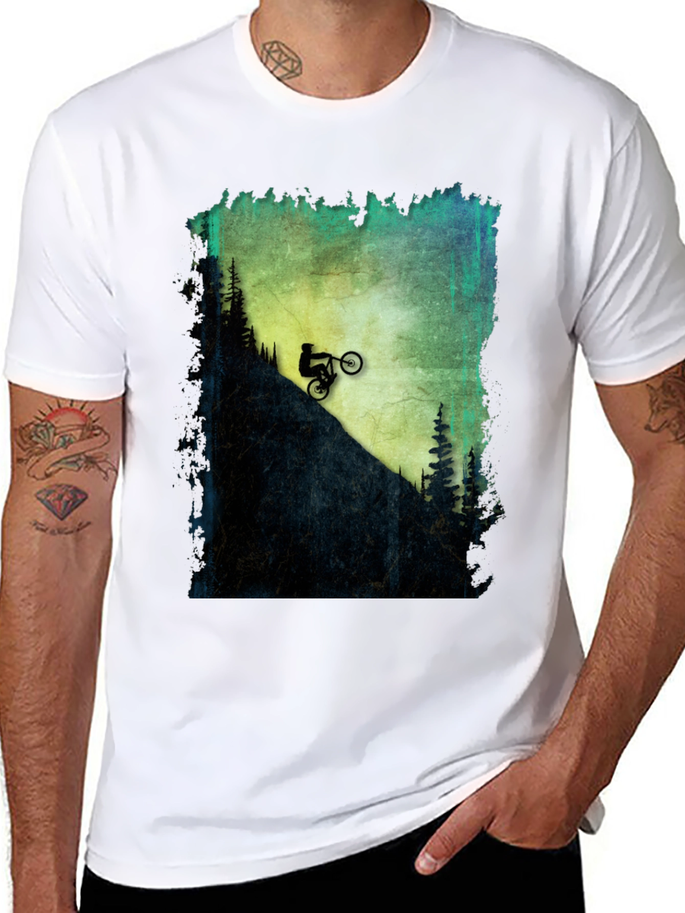Mountain Biker Graphic T-Shirt
