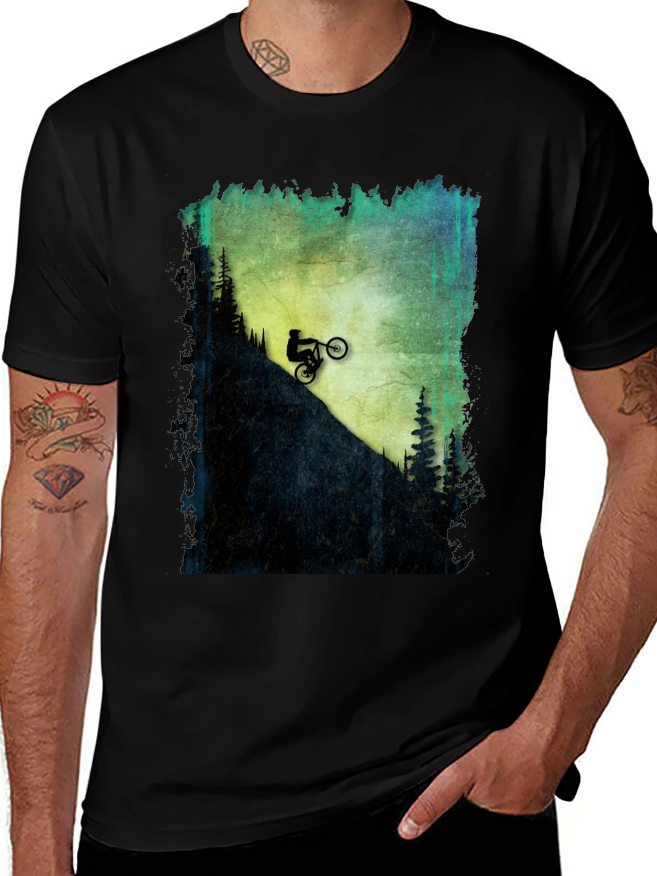 Mountain Biker Graphic T-Shirt