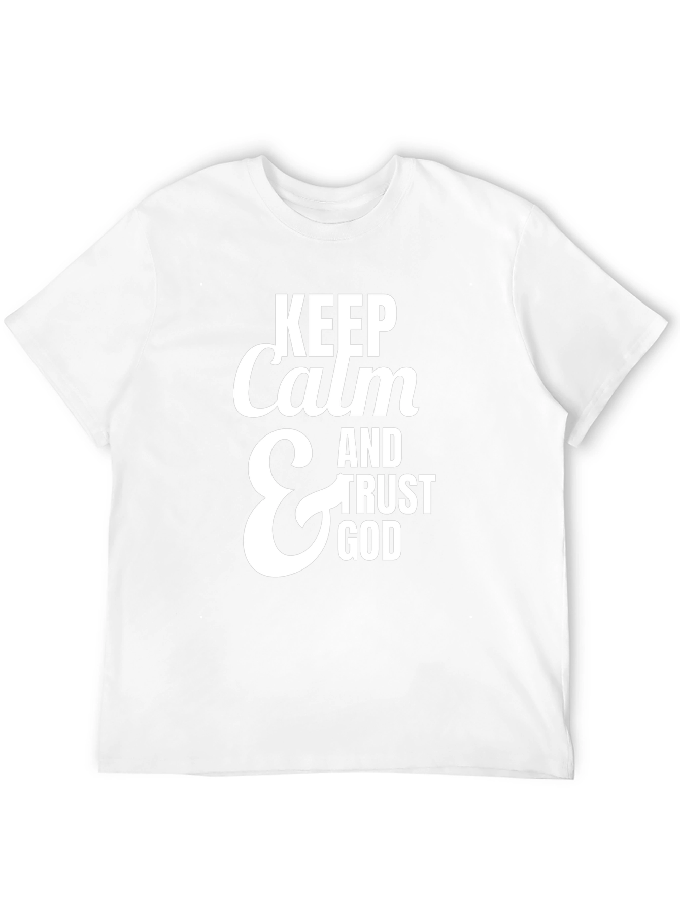 Keep Calm & Trust God Black T-Shirt